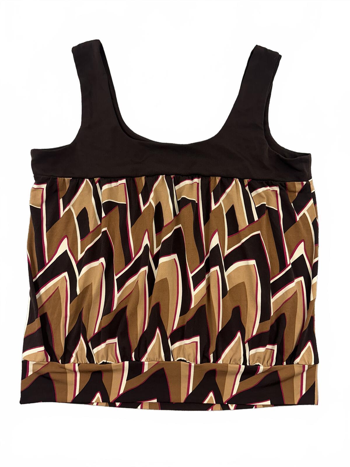 Speechless Y2K Retro Abstract Geometric Print Sleeveless Tank Top
