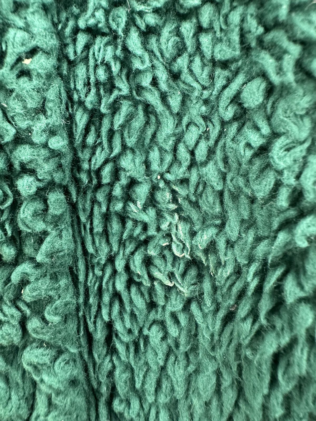 Forever 21 Dark Green Teddy Coat Cozy Streetwear Casual Outerwear