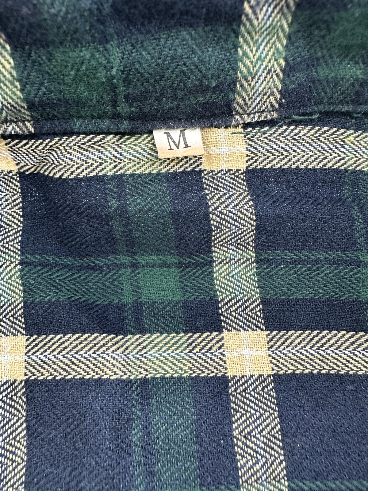 Dogwalkers Green Beige Plaid Button Up Shirt Vintage Casual Indie