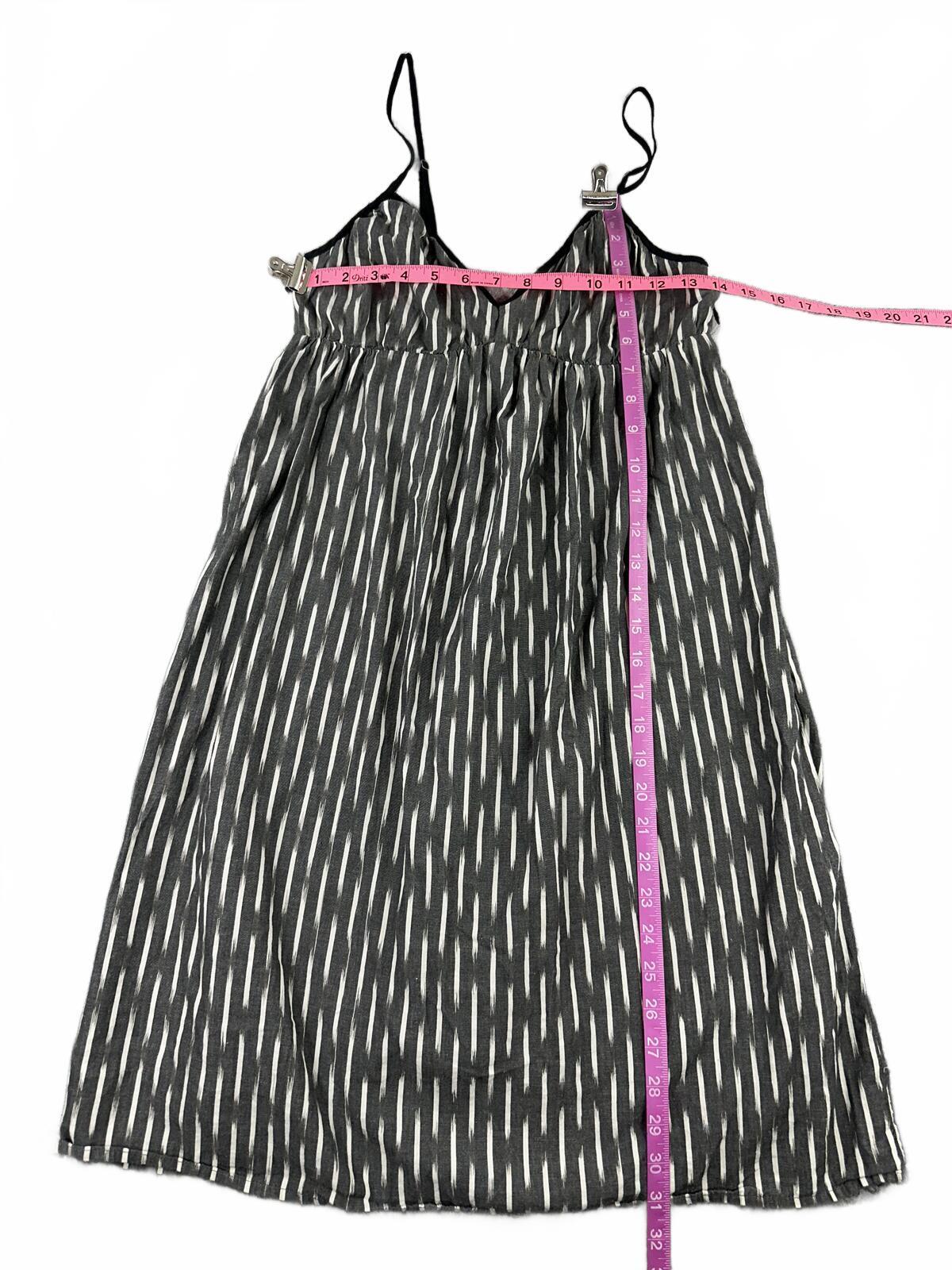 Converse One Star Y2K Cotton Slip Dress with Black and White Abstract Print