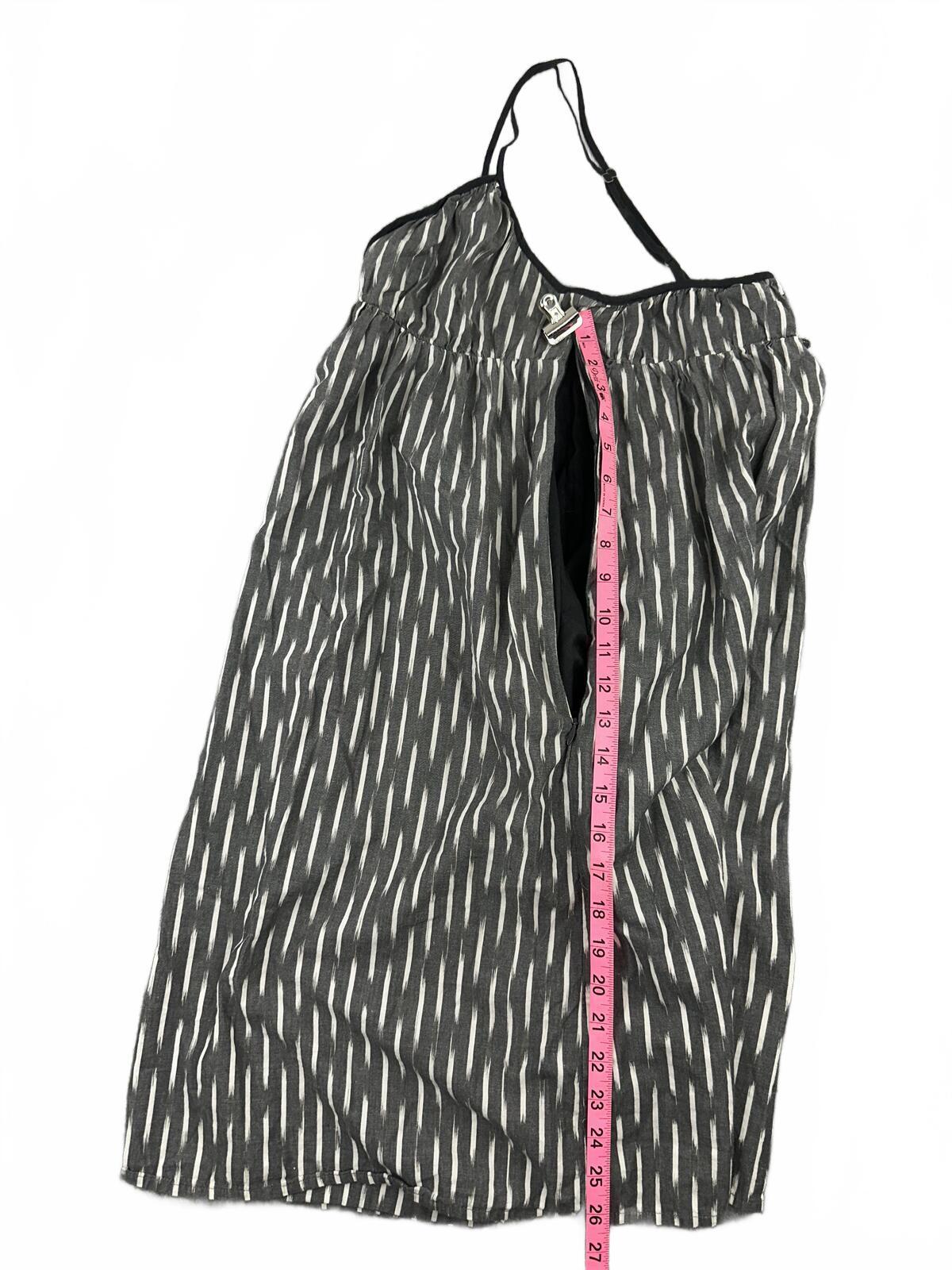 Converse One Star Y2K Cotton Slip Dress with Black and White Abstract Print
