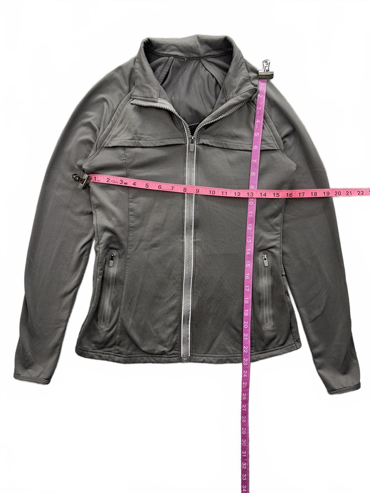 Fabletics Gray Athleisure Jacket Casual Activewear Zip Up