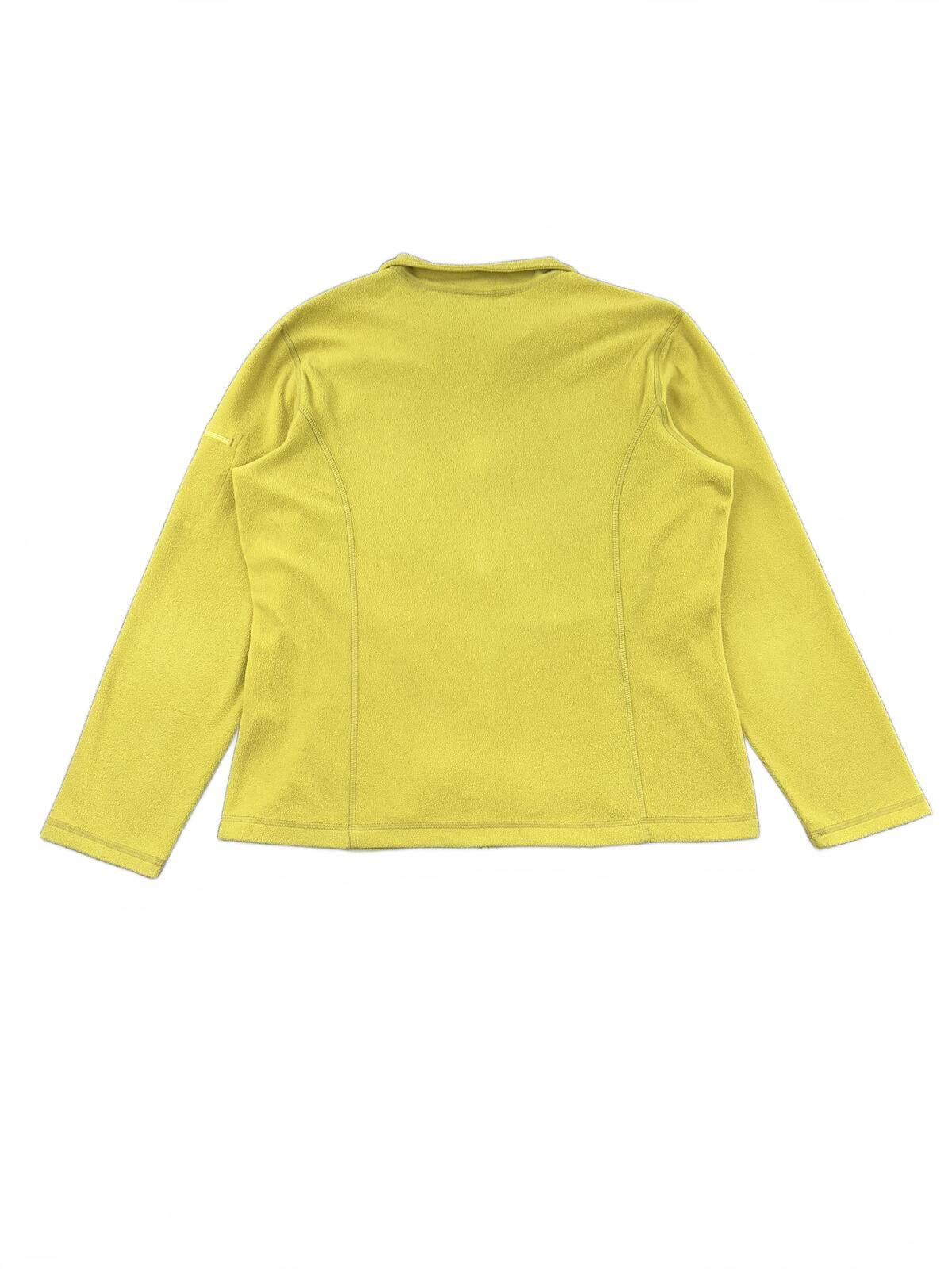 L.L.Bean Lime Yellow Fleece Zip Up Jacket