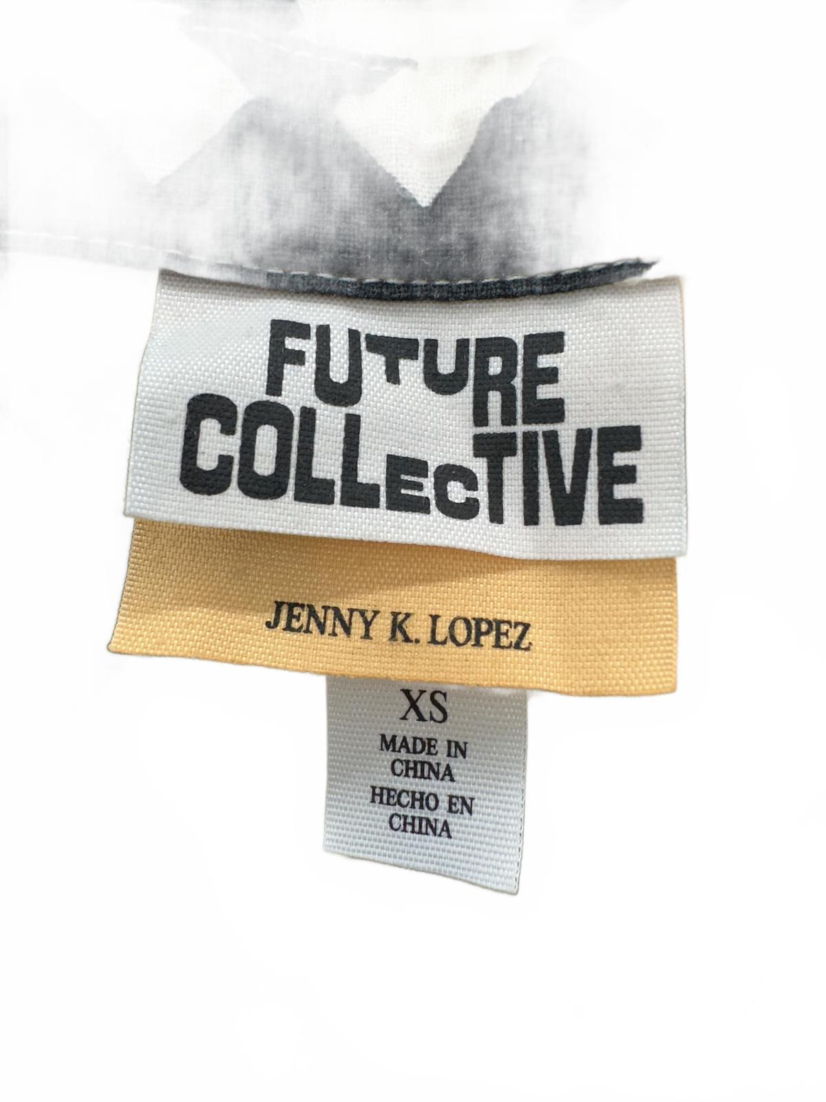 Future Collective Black and White Geometric Button Up Shirt