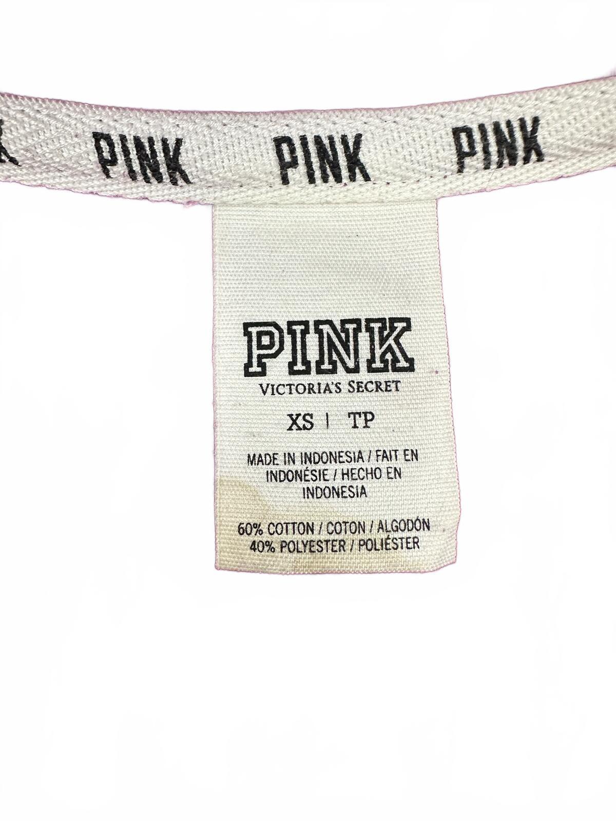 PINK Victoria's Secret Purple Half Zip Pullover Sweatshirt Y2K Athleisure
