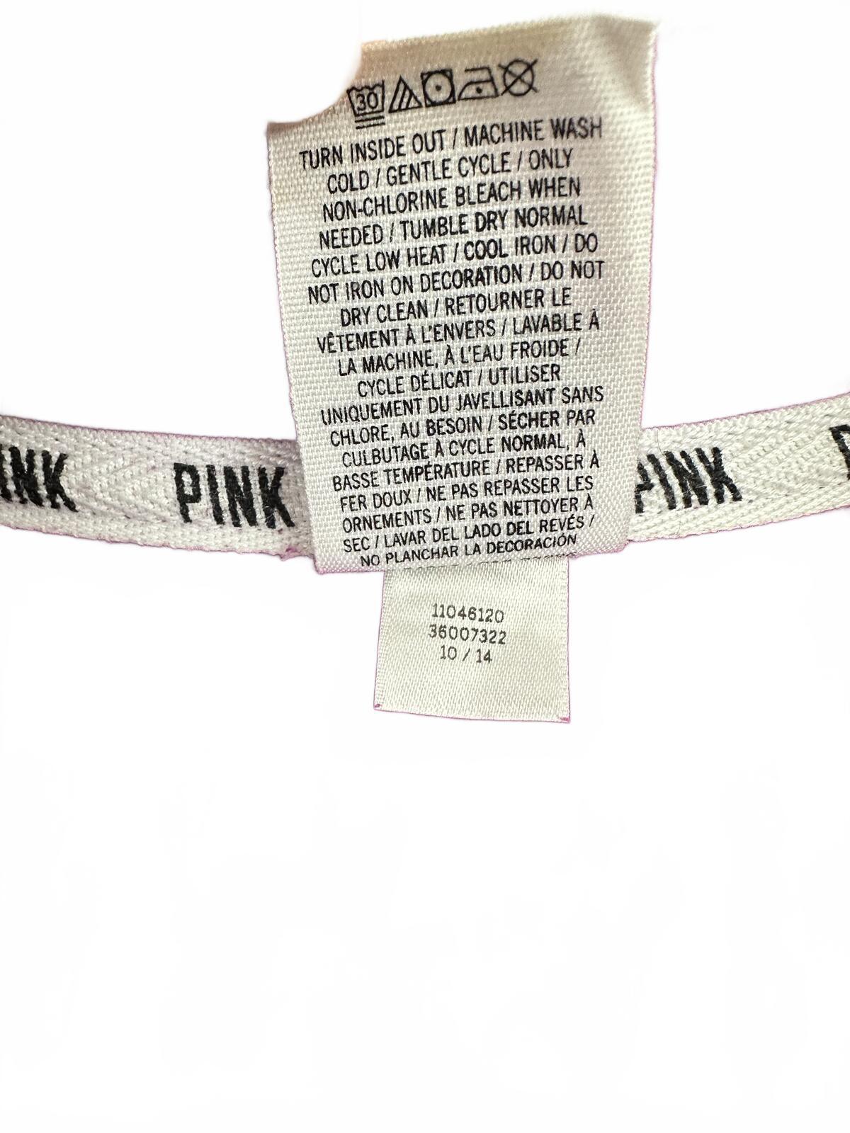 PINK Victoria's Secret Purple Half Zip Pullover Sweatshirt Y2K Athleisure