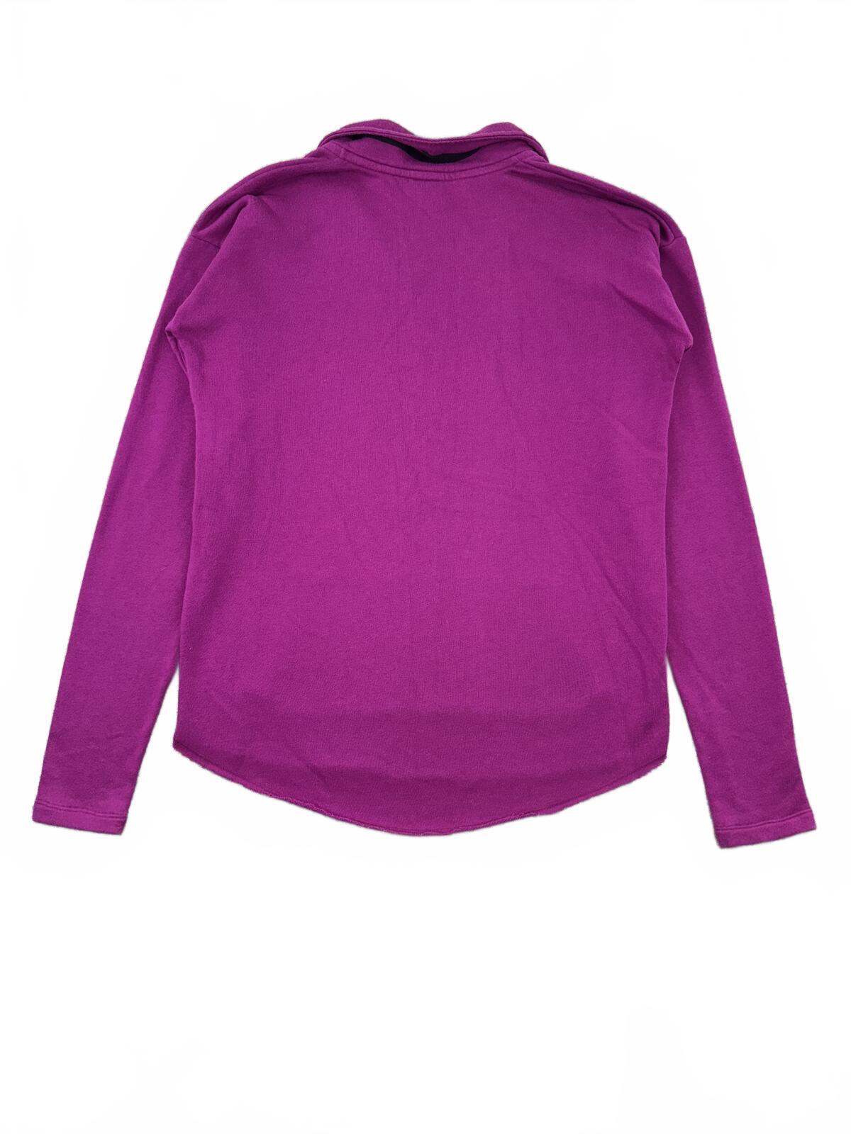 PINK Victoria's Secret Purple Half Zip Pullover Sweatshirt Y2K Athleisure
