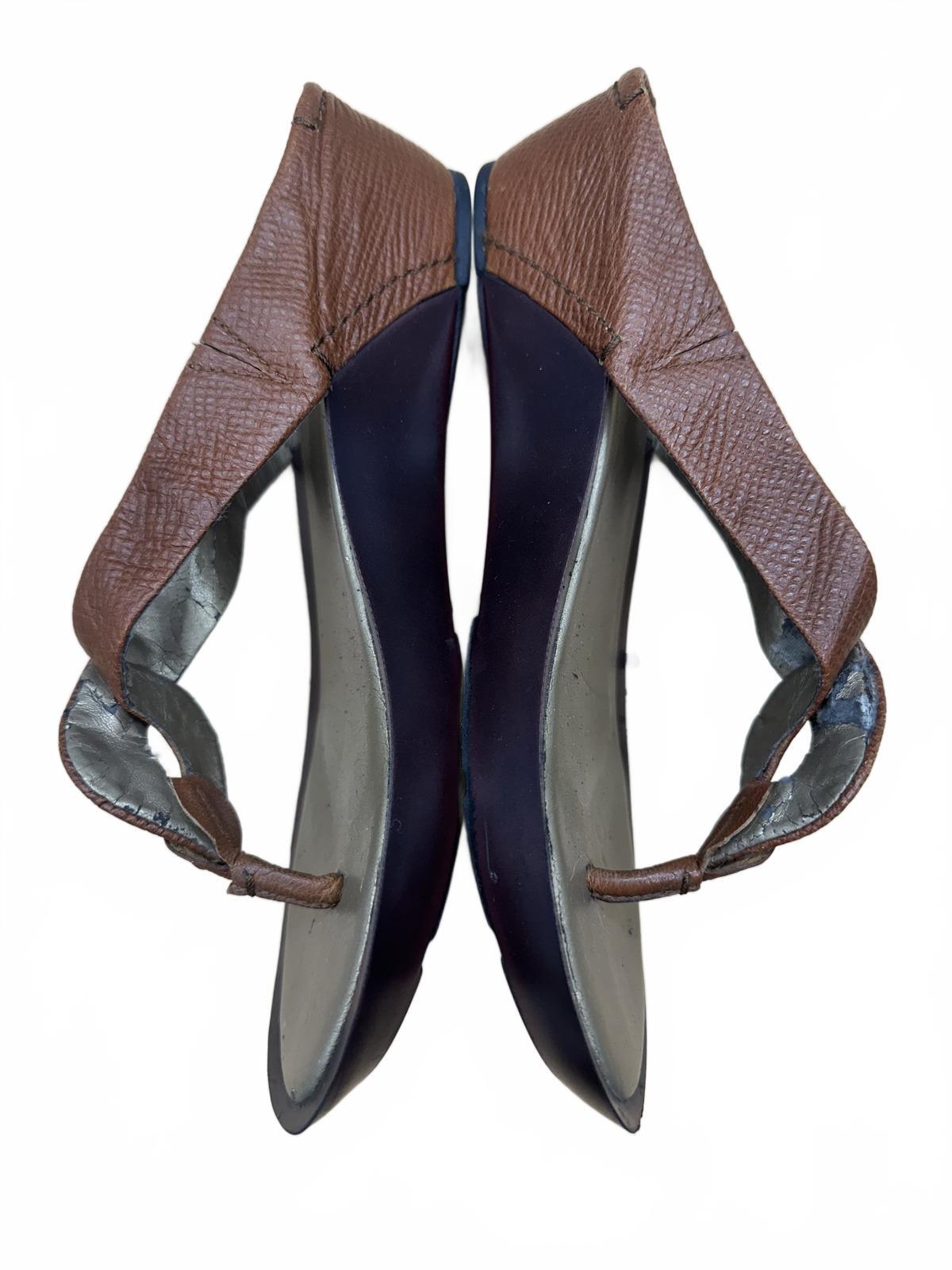 Rockport Brown Leather Wedge Sandals Bohemian Casual Summer