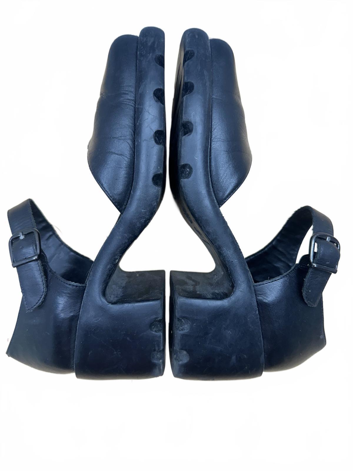 Croft & Barrow Black Leather Mary Jane Heels Vintage Inspired Preppy Twee