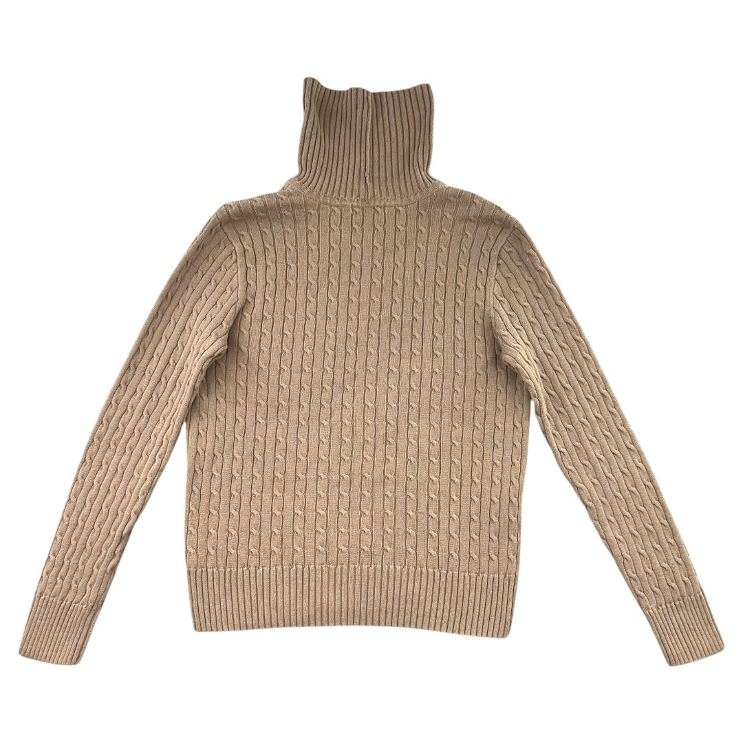 Jeanne Pierre Cable Knit Turtleneck Sweater