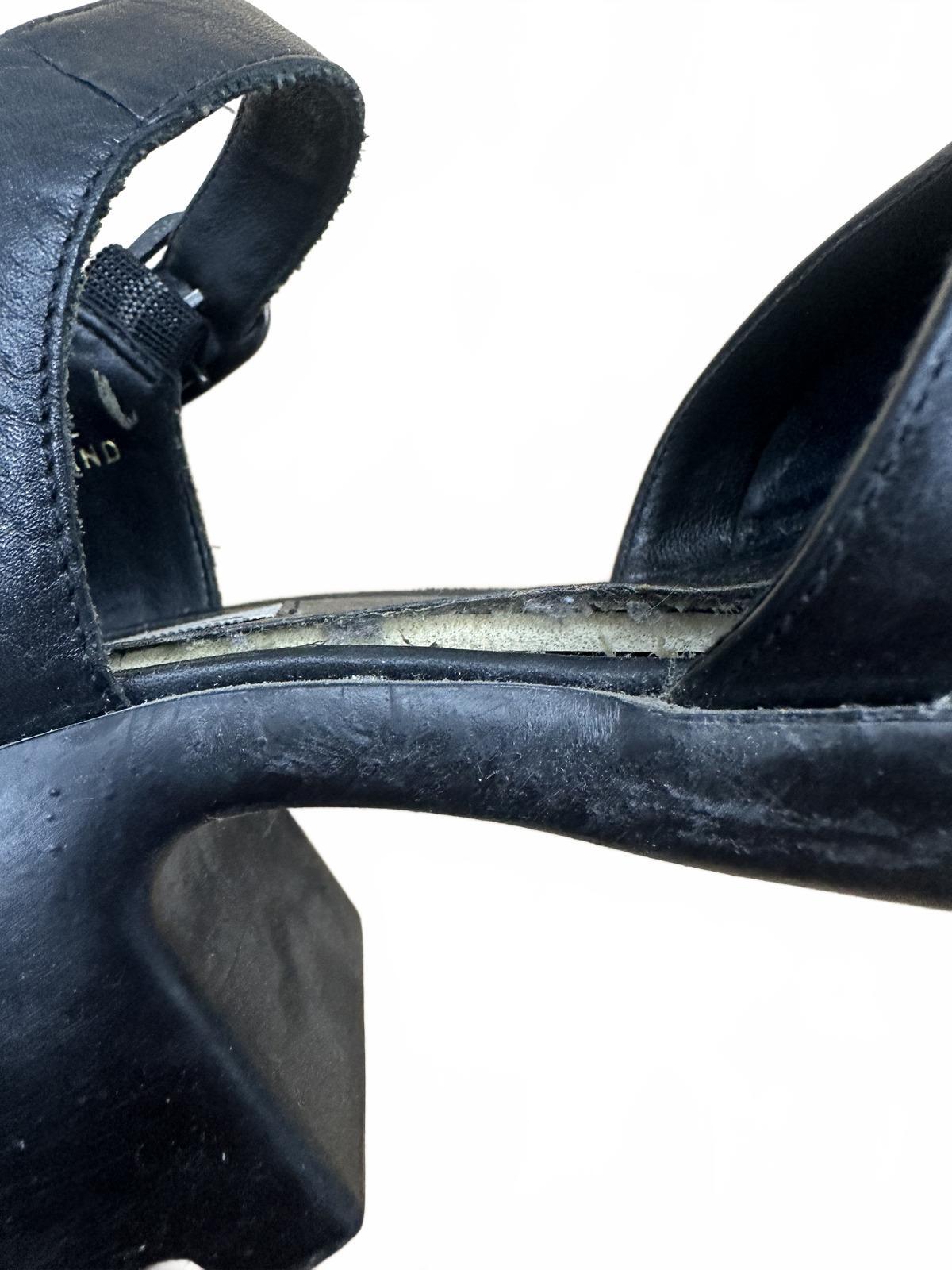 Croft & Barrow Black Leather Mary Jane Heels Vintage Inspired Preppy Twee