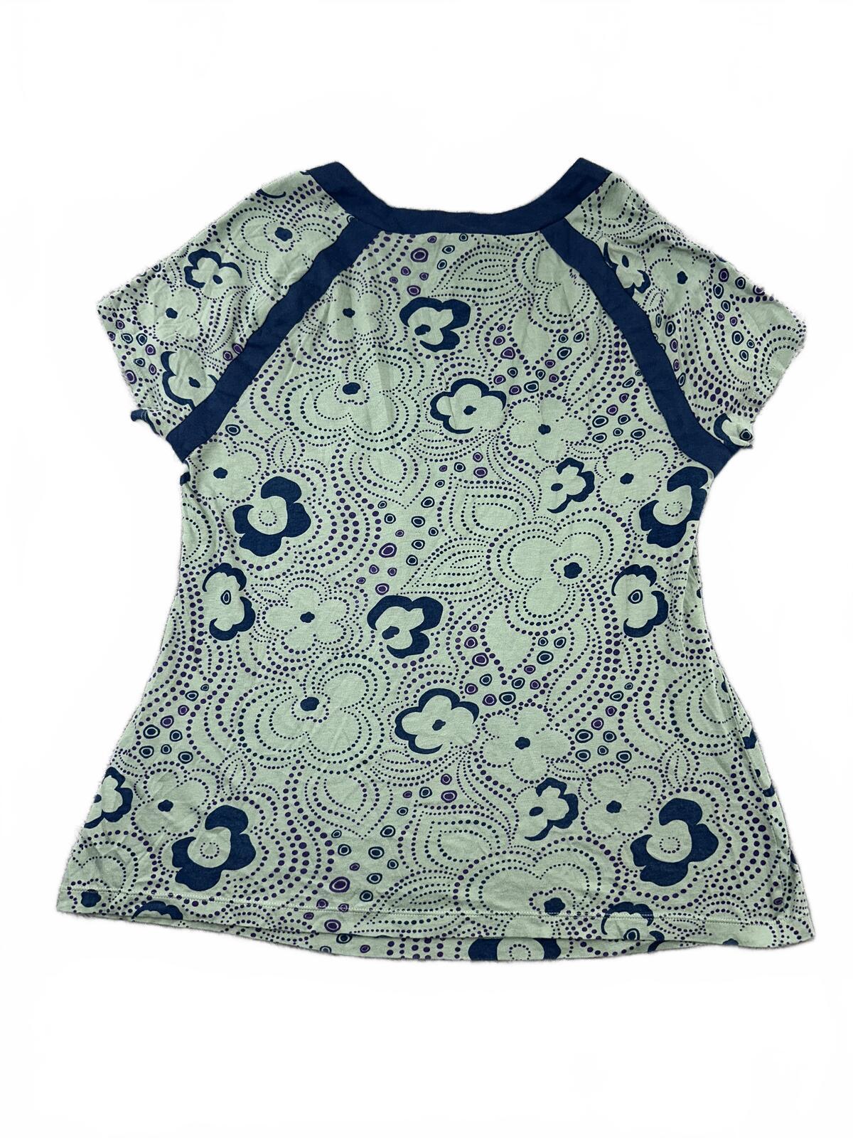 Hillard & Hanson Casual Y2K Paisley Floral Knit Top
