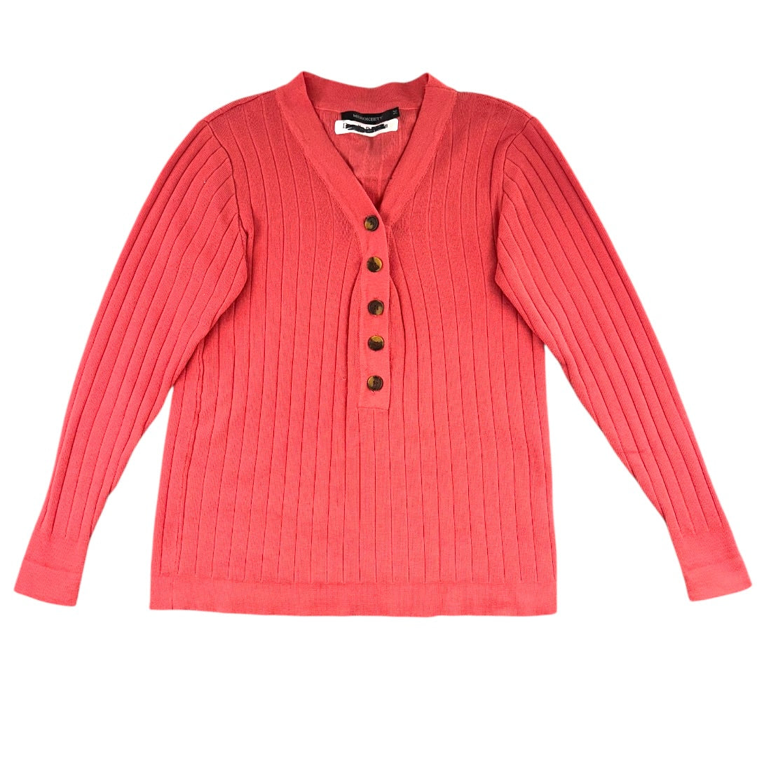 Ribbed Henley Sweater