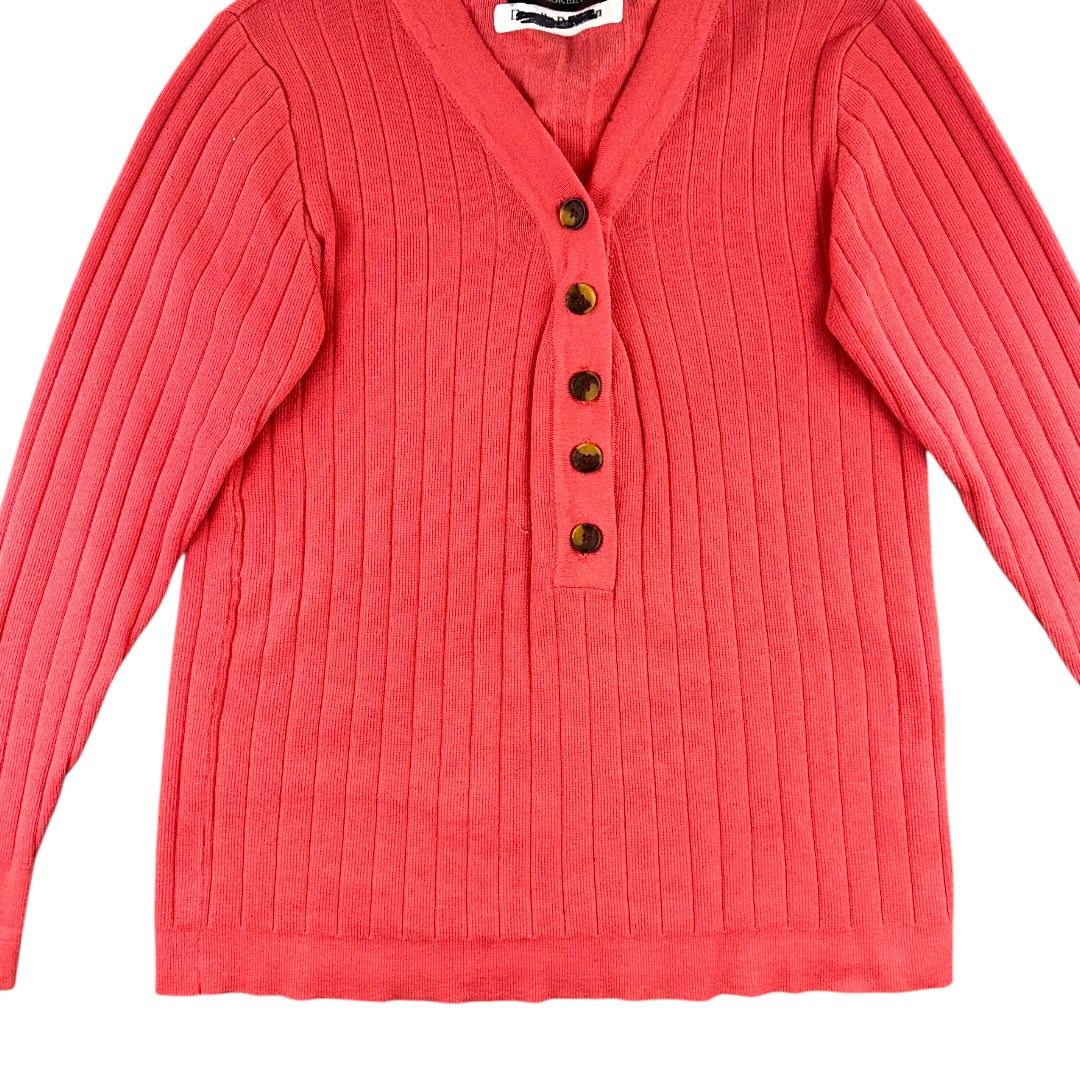 Ribbed Henley Sweater