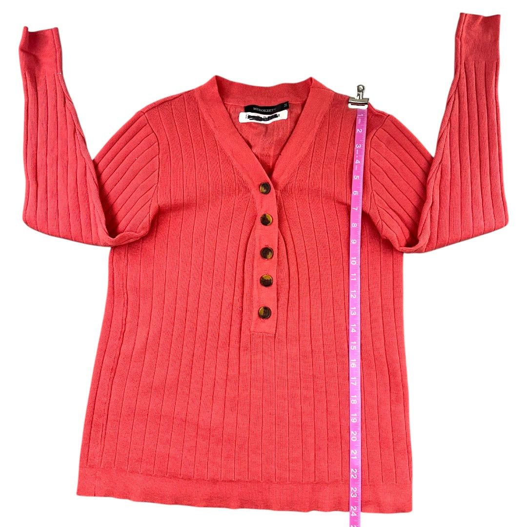 Ribbed Henley Sweater