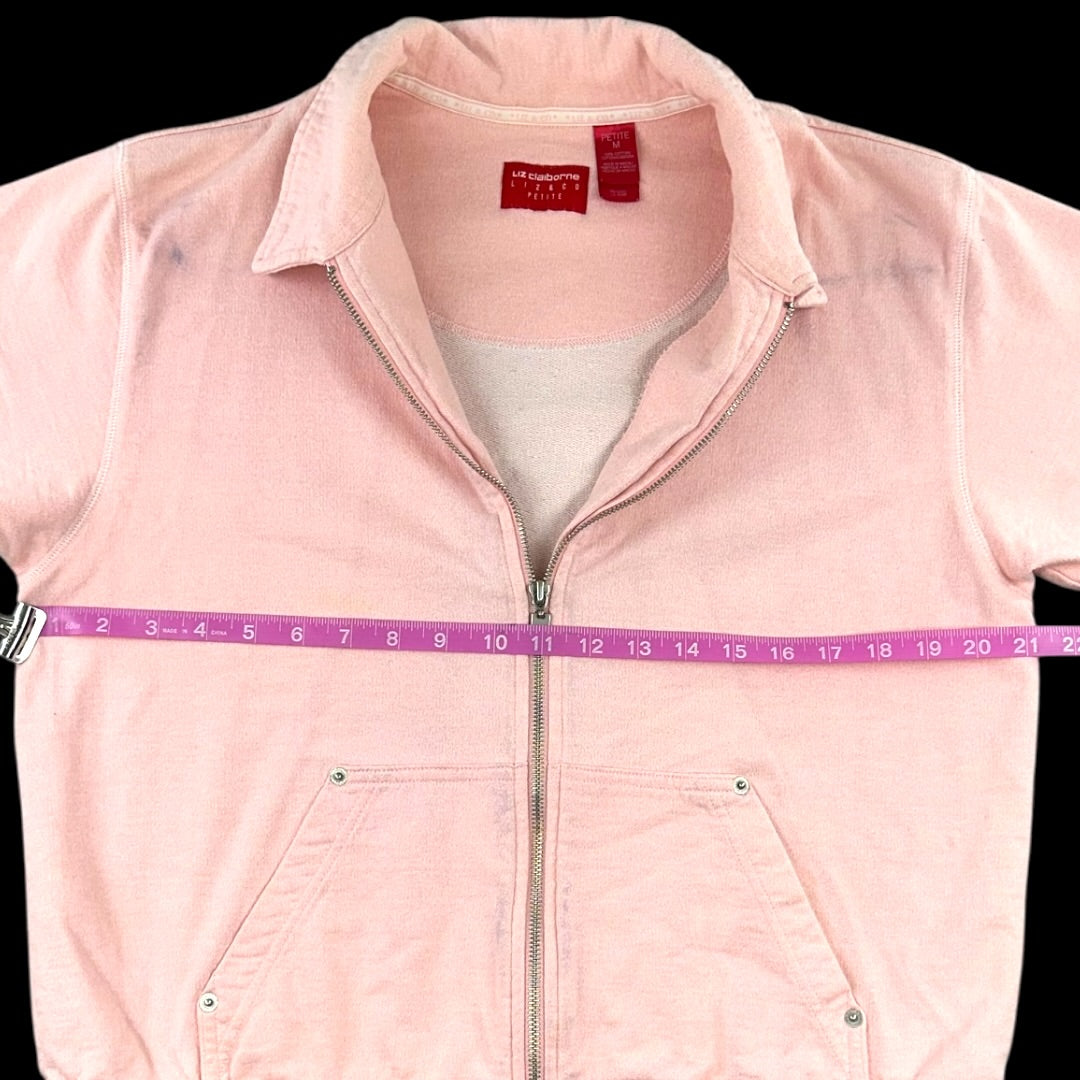 Liz Claiborne Petite short Sleeve Zip Up