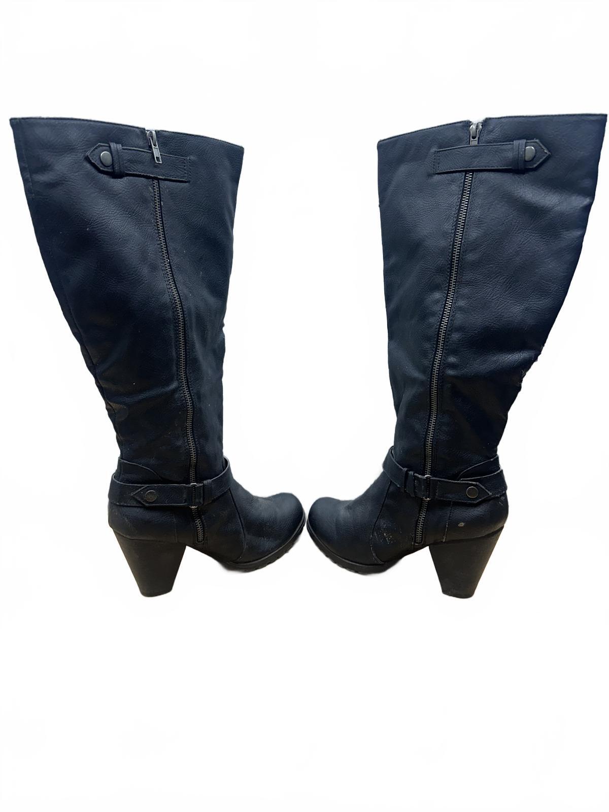 Relativity Black Knee High Boots Classic Edgy Style