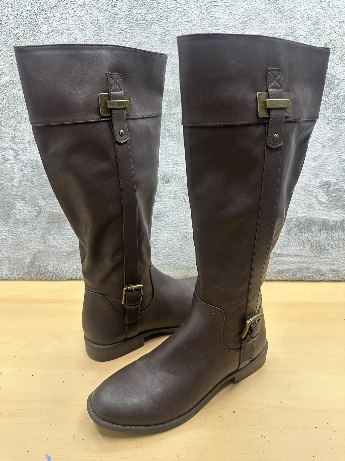 Classic Brown Riding Boots Knee High