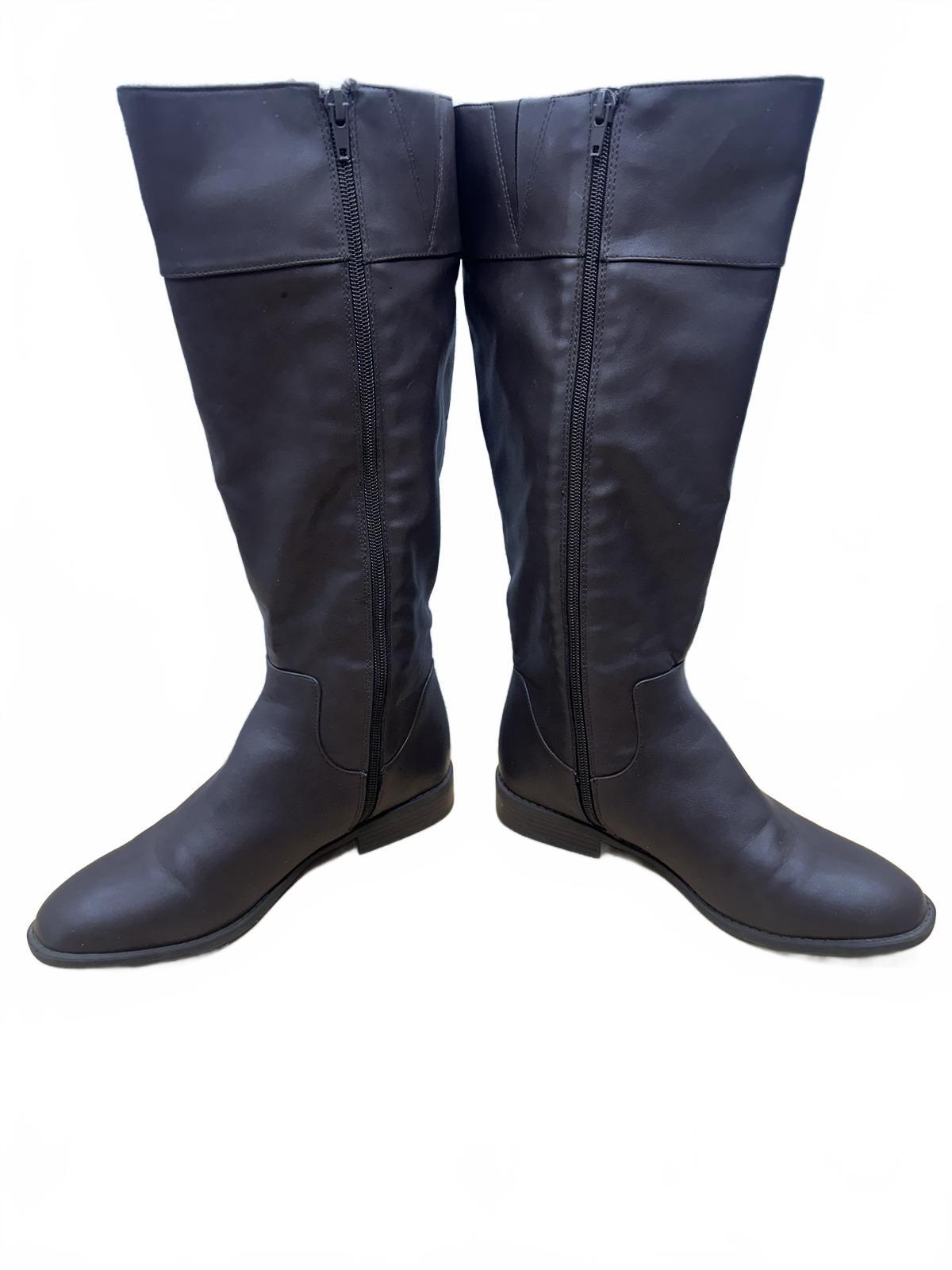 Classic Brown Riding Boots Knee High