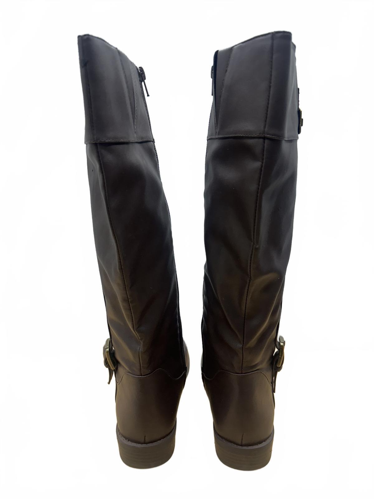 Classic Brown Riding Boots Knee High