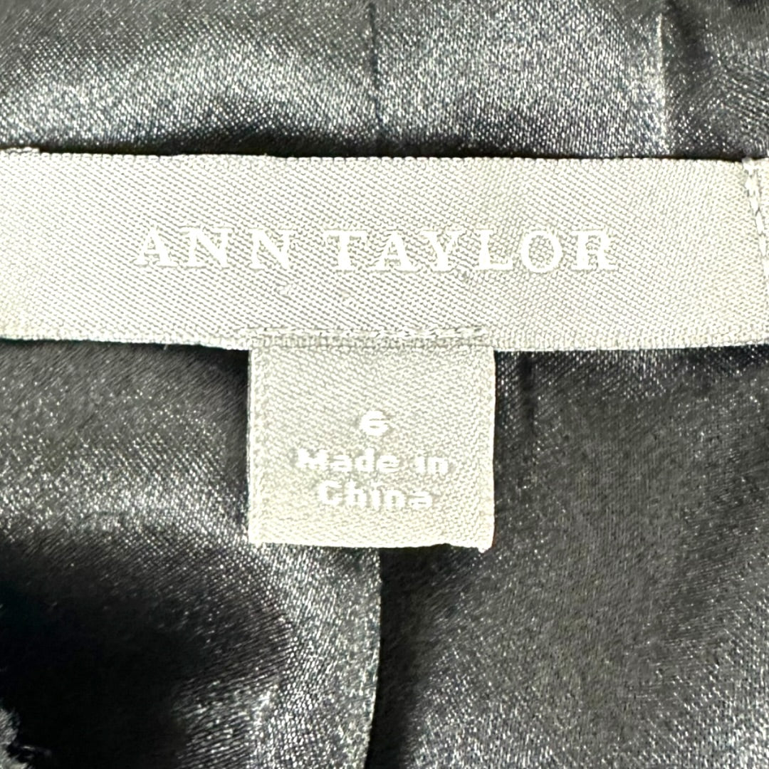 Ann Taylor Black Tweed Blazer Jacket