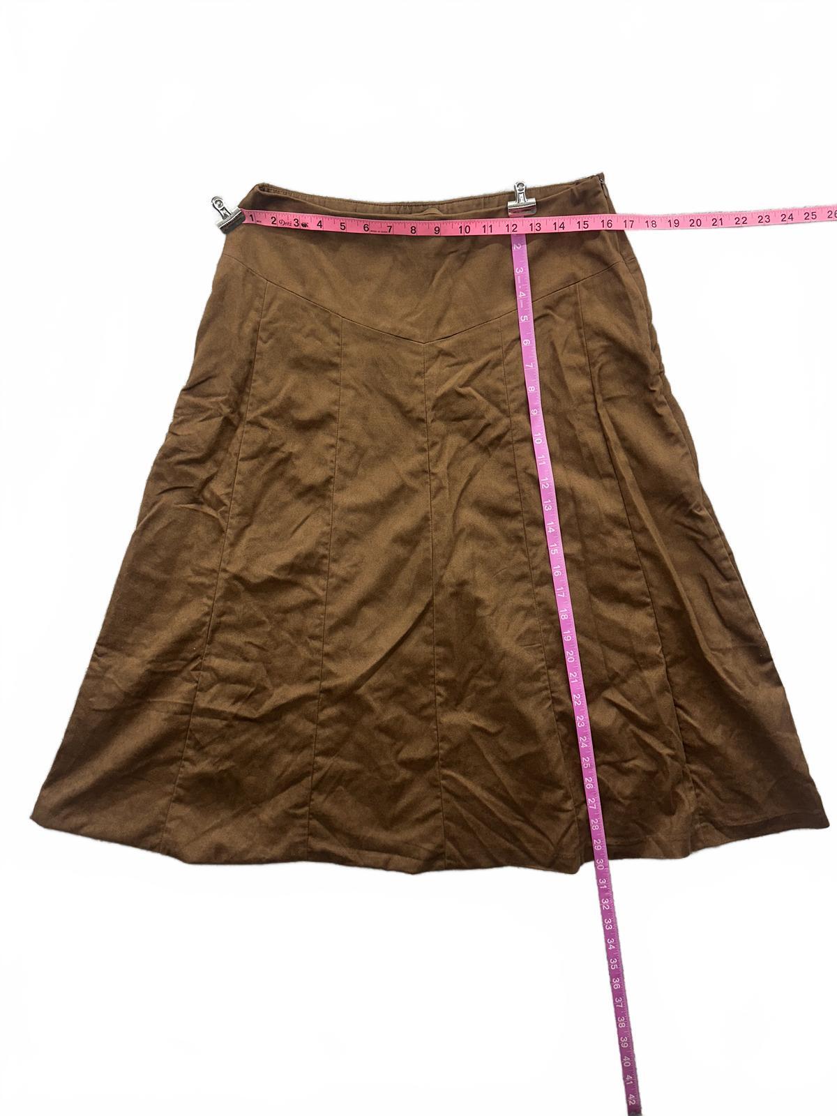 Coldwater Creek Vintage Brown A Line Skirt Fall Casual