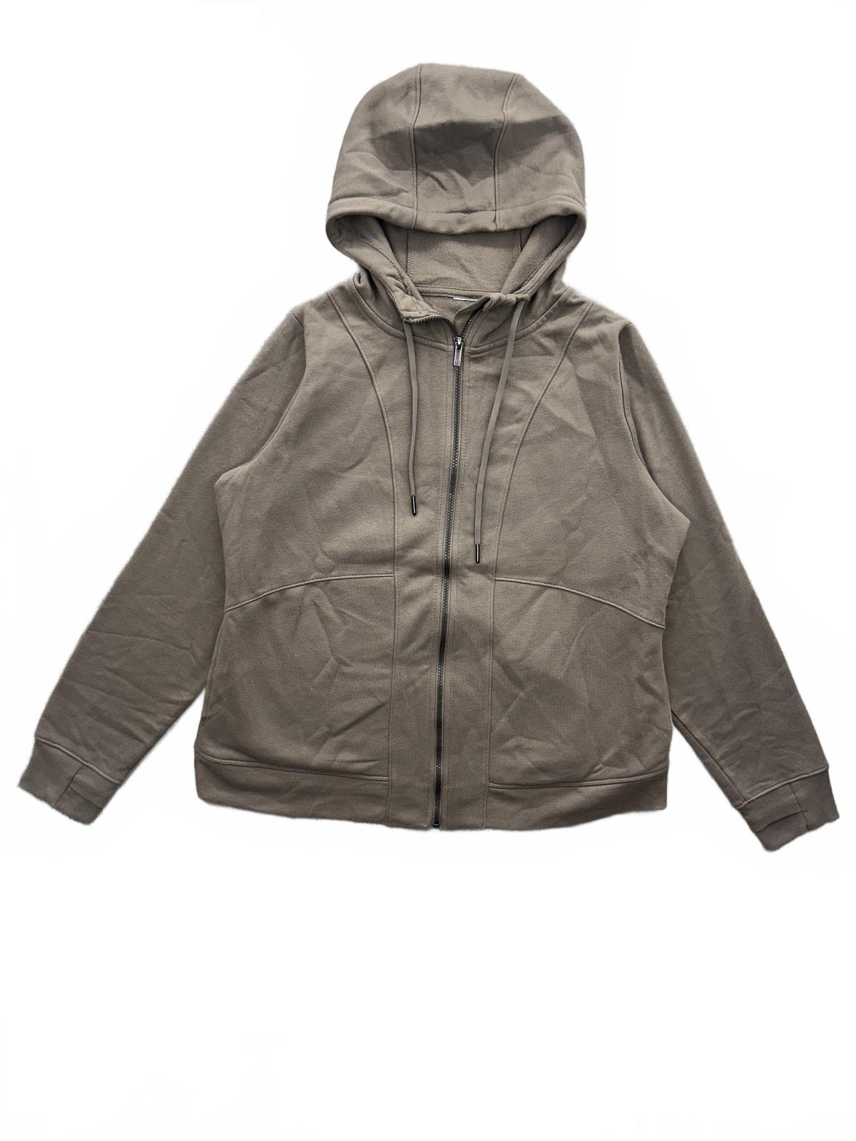 All in Motion Taupe Zip Up Hoodie Casual Cozywear
