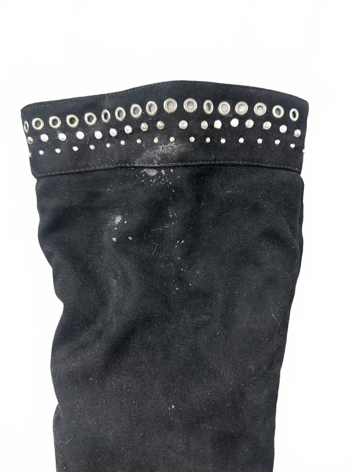 TALY  Black Studded Tall Boots
