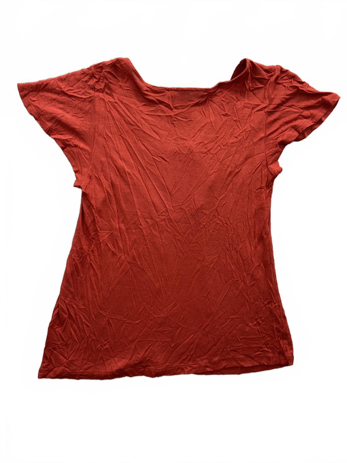 Apt. 9 Rust Orange Embellished Bohemian Top