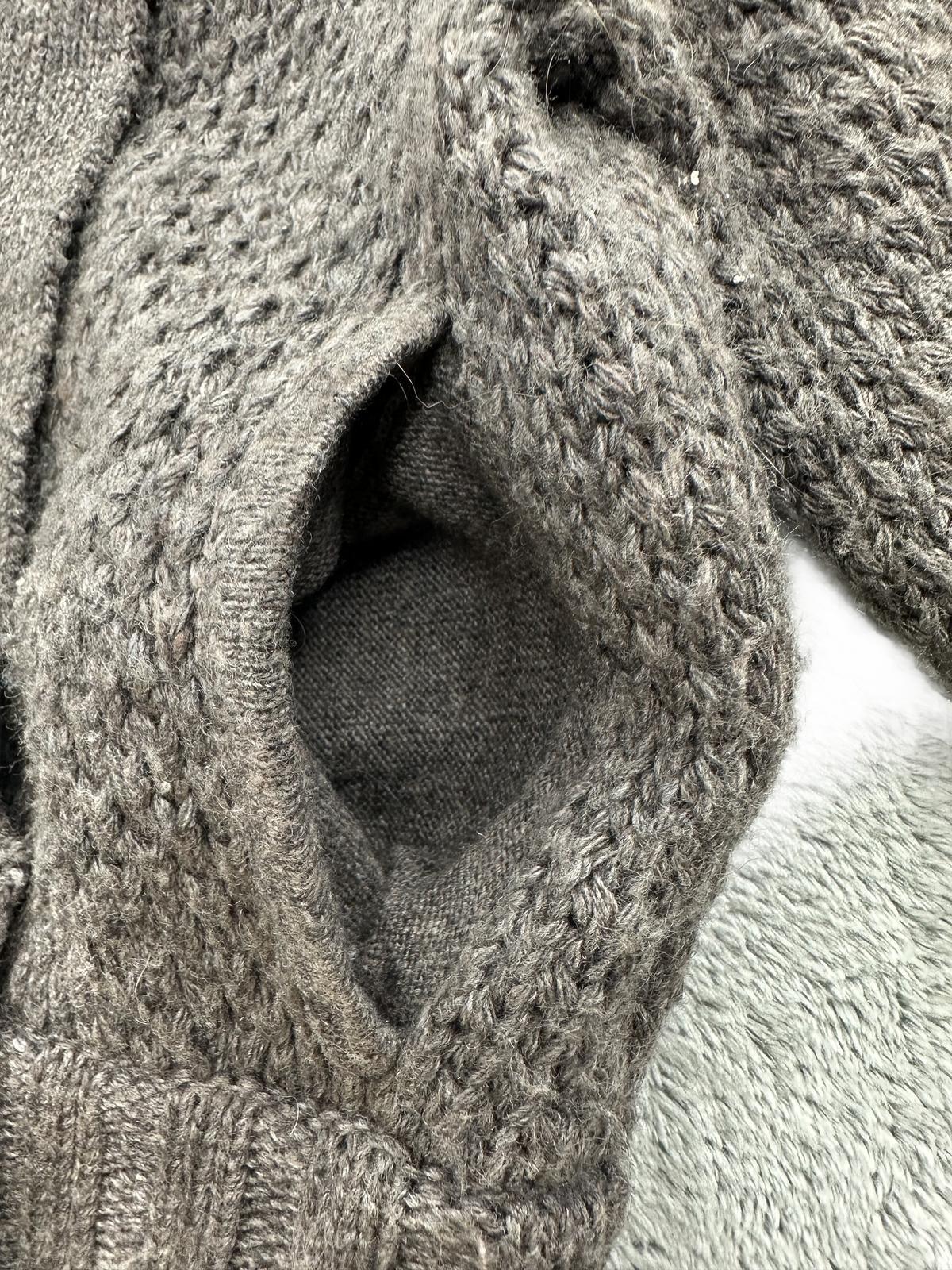 Cozy Chunky Textured Knit Cropped Sweater with Button Detail Brown