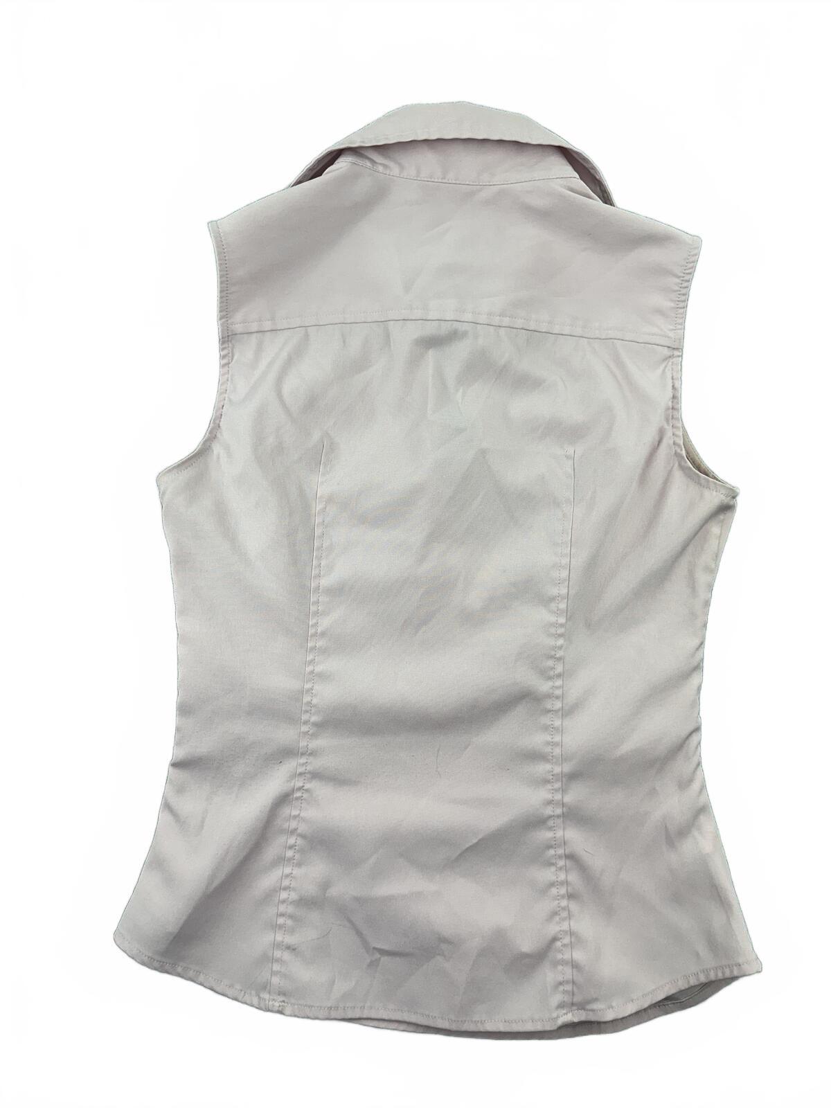 Express Stretch Sleeveless Wrap Blouse Y2K Fairycore Minimalist