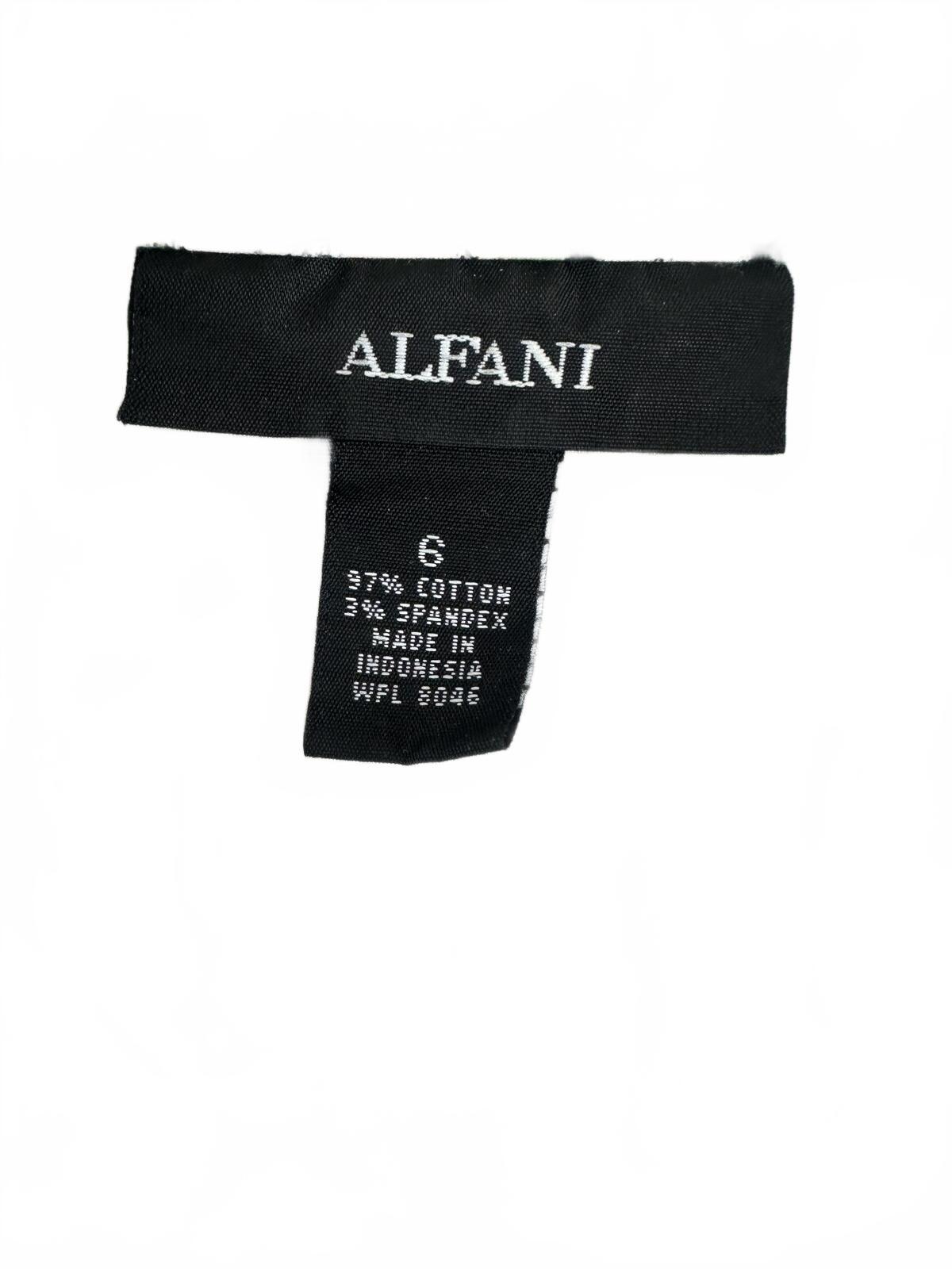 Alfani Twist Front Printed Stretch Blouse Y2K Retro Abstract Top
