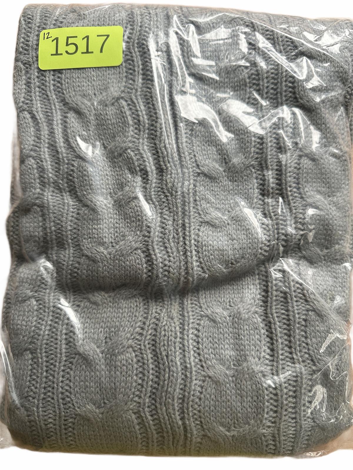 SHEIN Grey Cable Knit Midi Skirt
