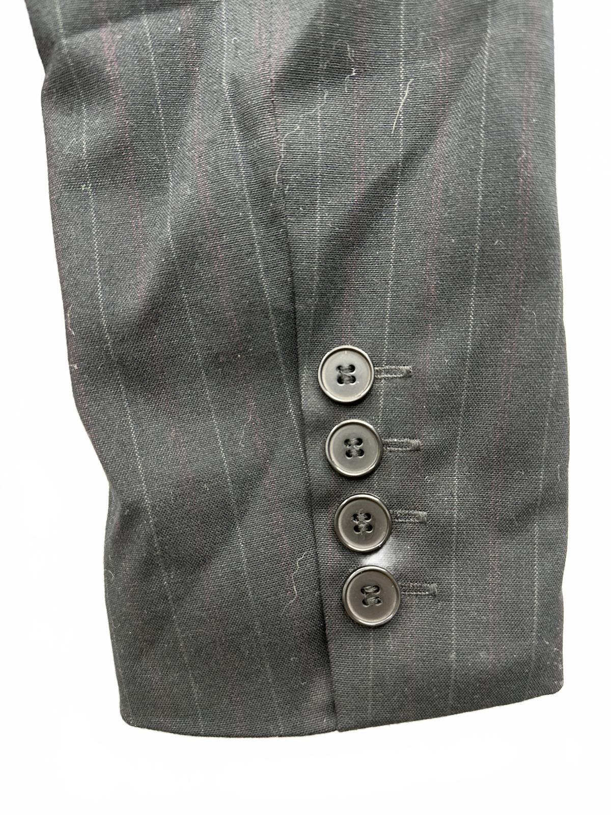 New York & Company Pinstripe Black Blazer Classic Professional Office