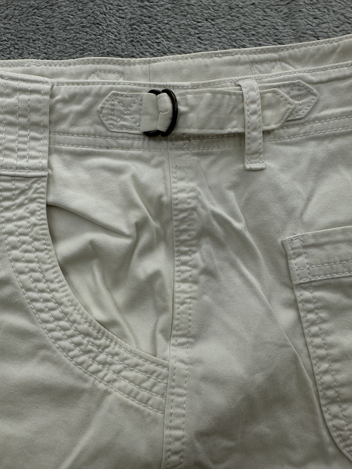 Athleta White Casual Adjustable Waist Shorts