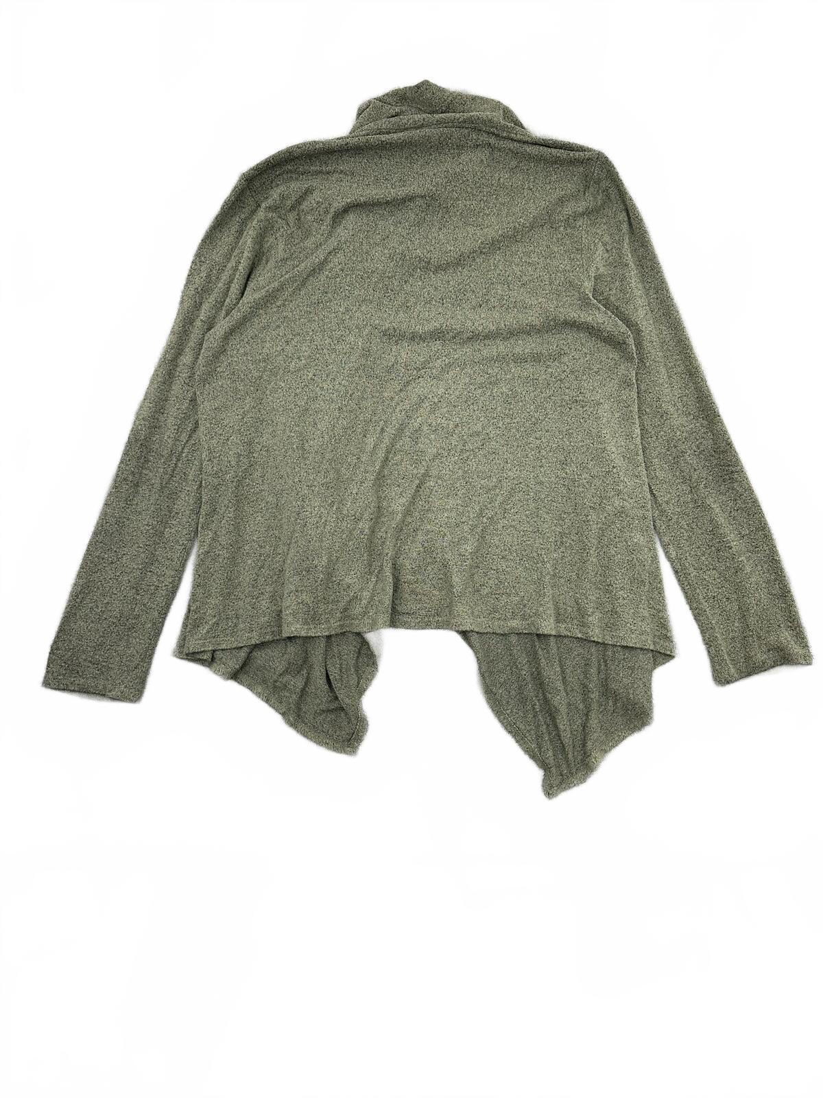 Bo Beau Olive Green Draped Cardigan Boho Fairycore Layered Knit