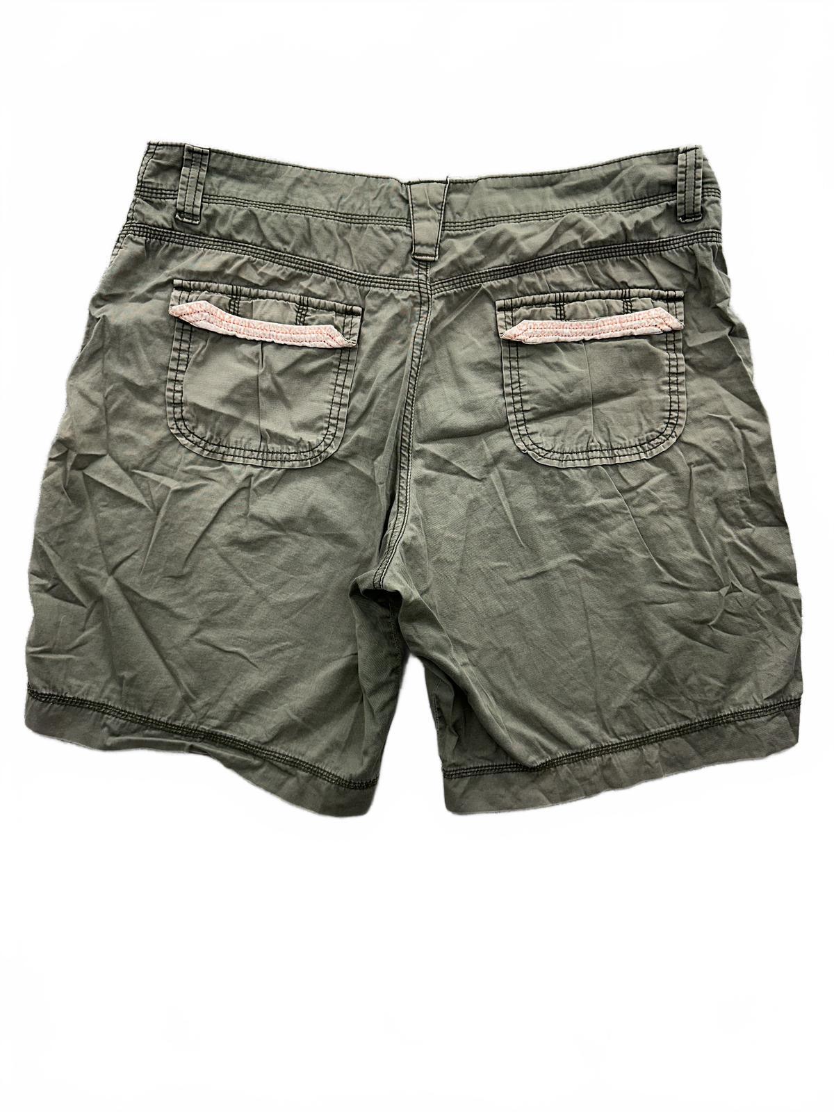 Lee Natural Fit Cargo Shorts Olive Green Cotton Blend