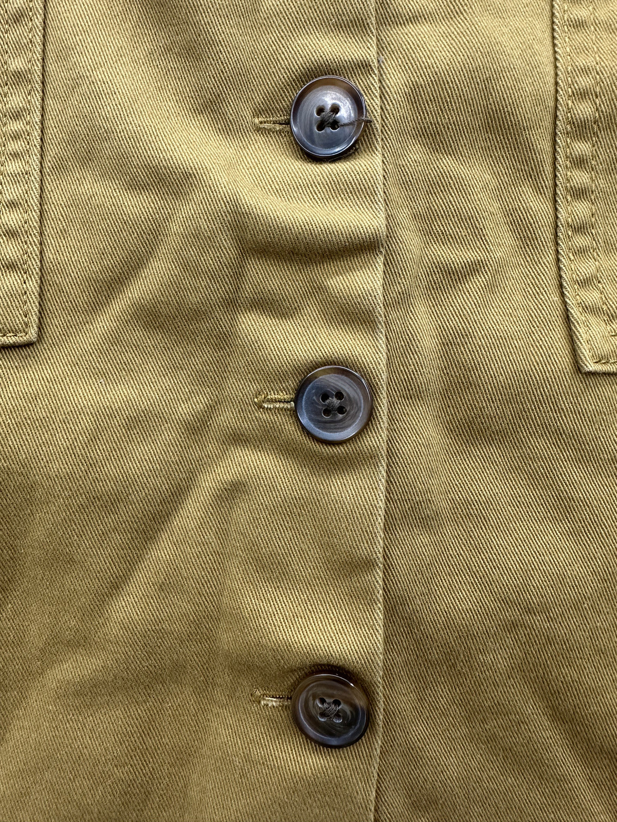 Old Navy Mustard Button Front Mini Skirt with Patch Pockets