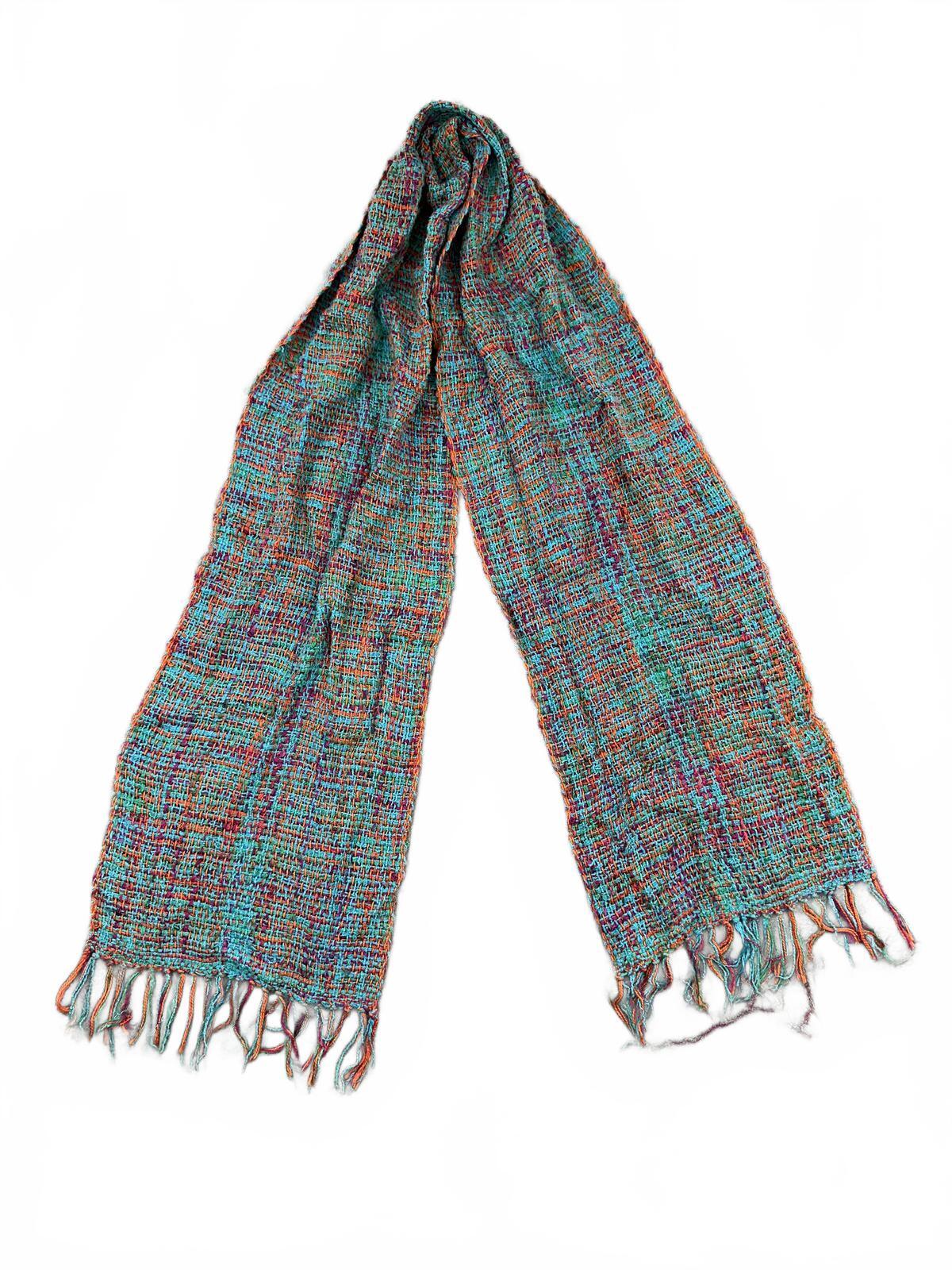 Multicolor Woven Scarf Wrap