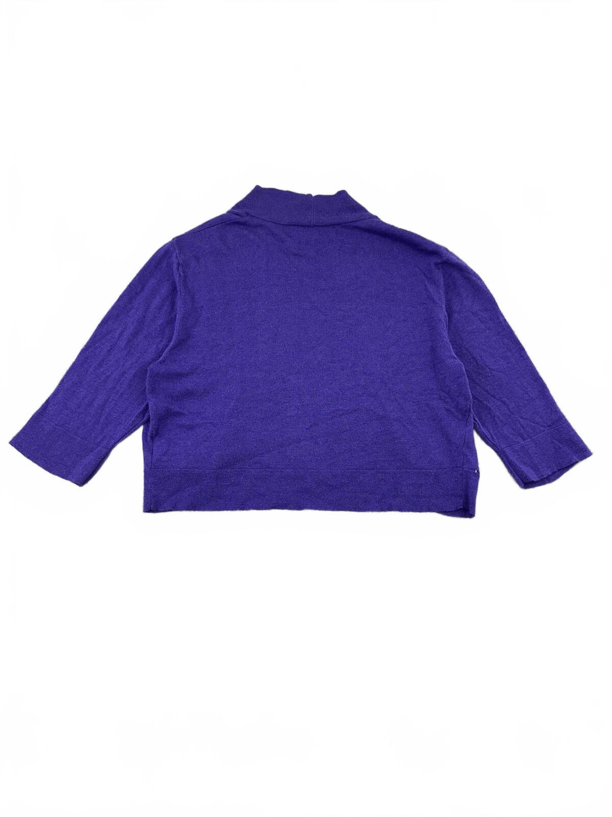 Mossimo Purple Cropped Open Front Cardigan Y2K Fairycore Lightweight Knit Shrug