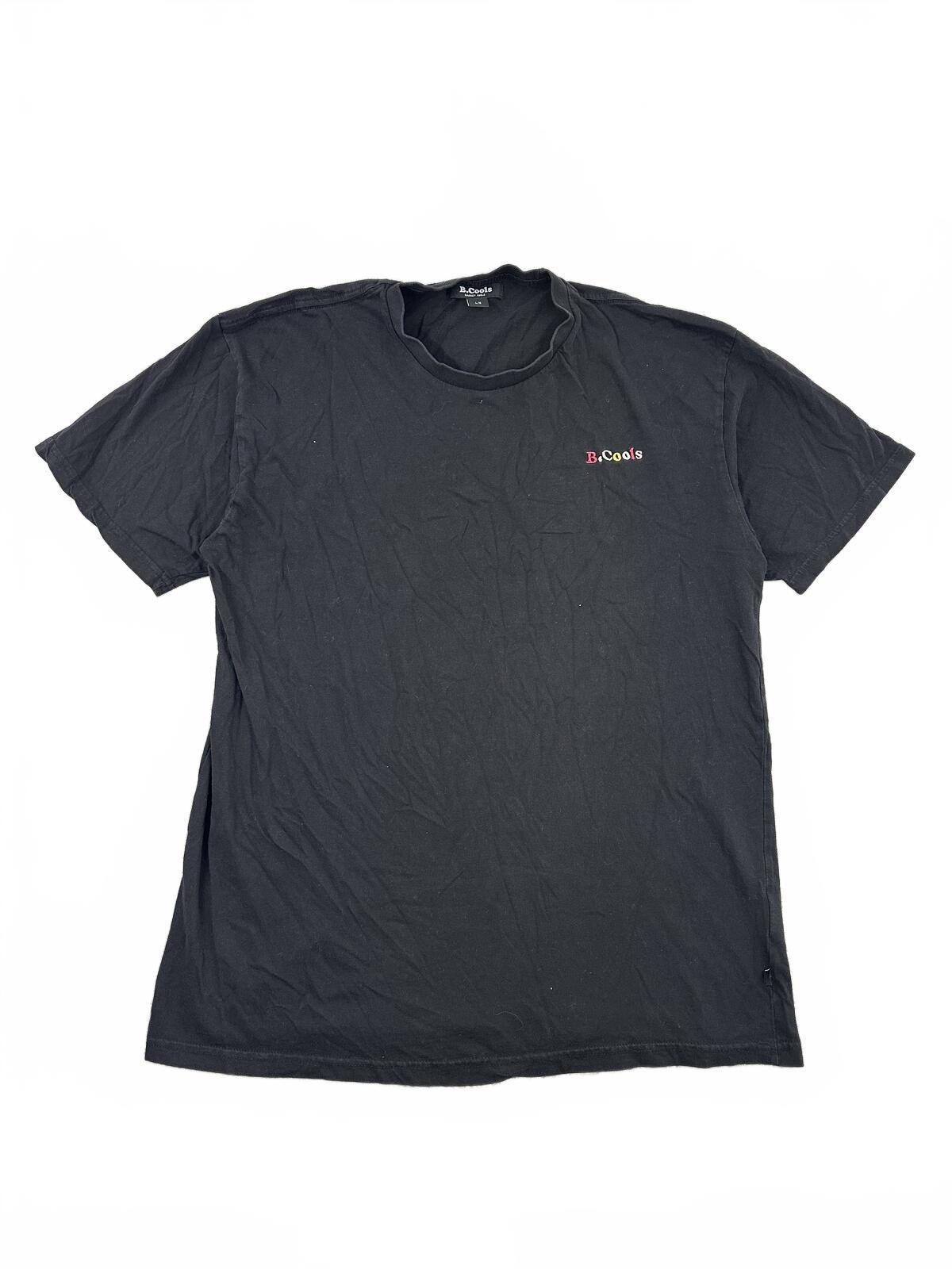 Barney Cools Black Embroidered Logo T Shirt Y2K Streetwear Cotton Tee