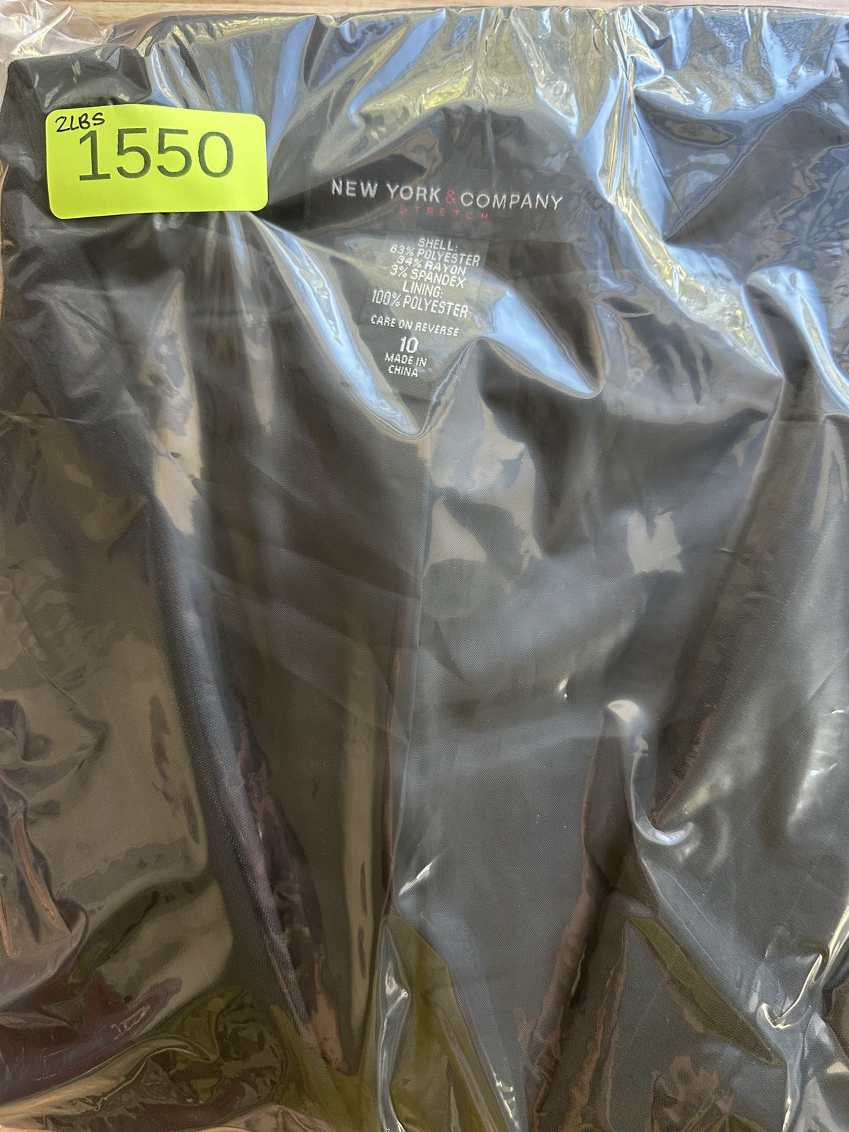 New York & Company Pinstripe Black Blazer Classic Professional Office
