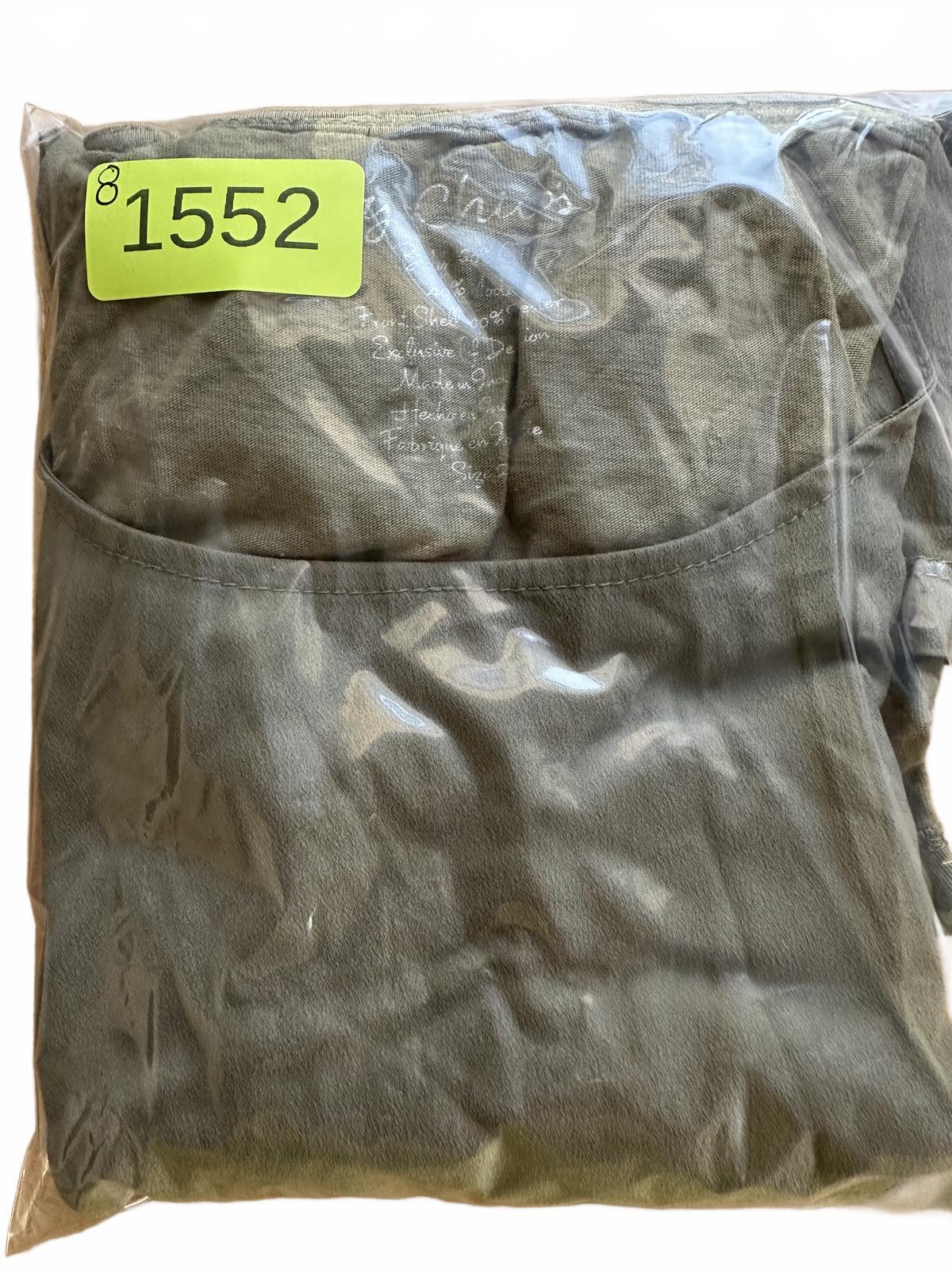 Chico's Olive Green Lace Trim Blouse Boho Chic Casual Top