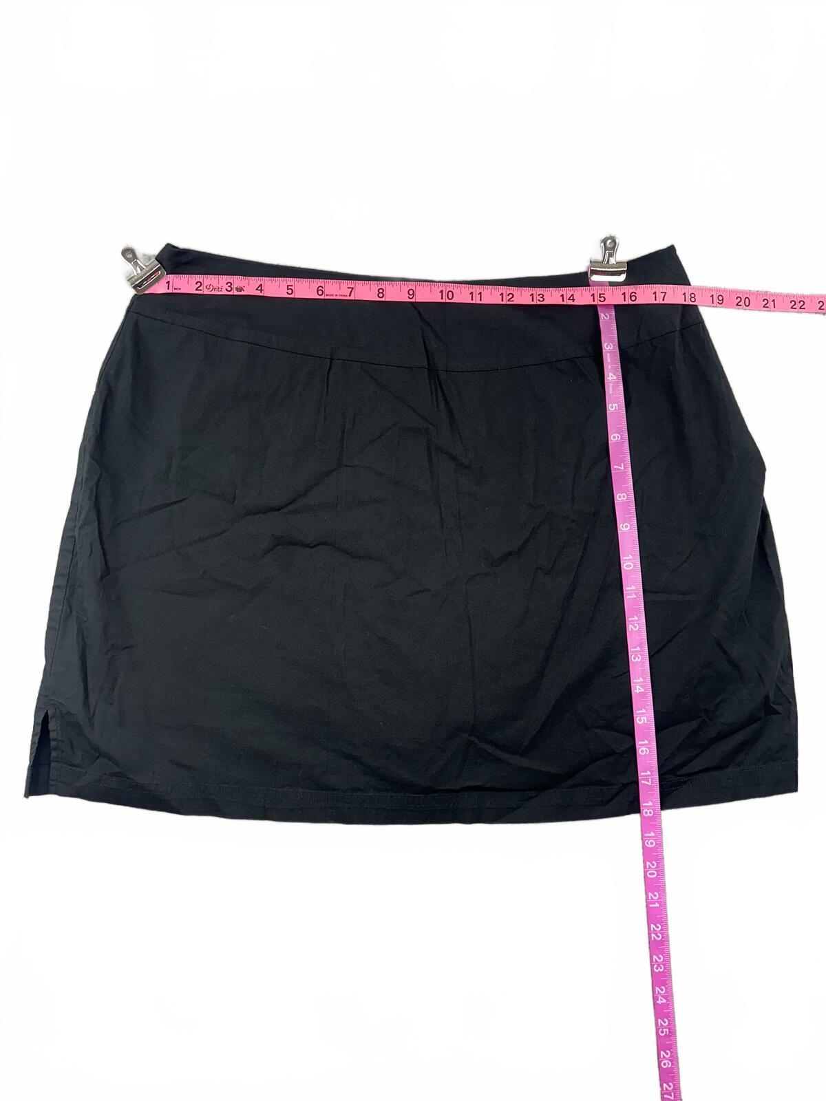 Sahalie Black Skort with Built In Shorts Y2K Sporty Athleisure Activewear