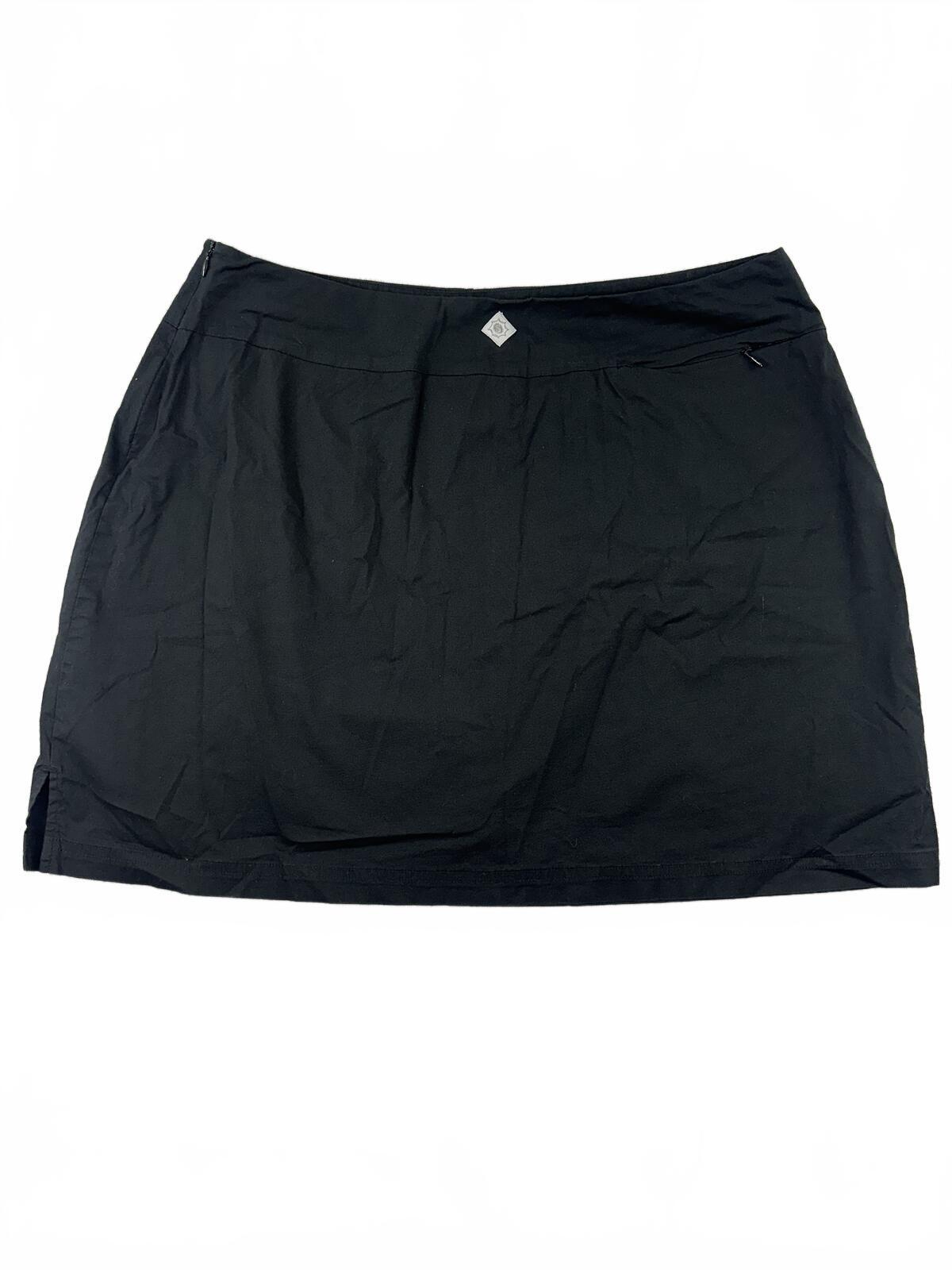 Sahalie Black Skort with Built In Shorts Y2K Sporty Athleisure Activewear
