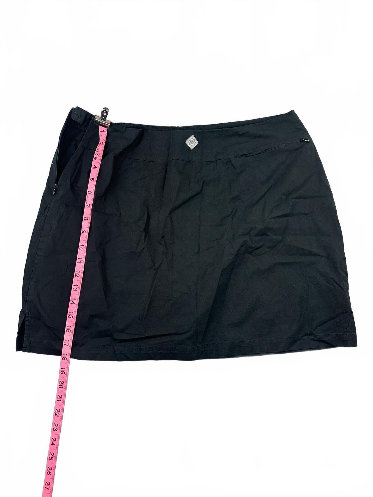 Sahalie Black Skort with Built In Shorts Y2K Sporty Athleisure Activewear