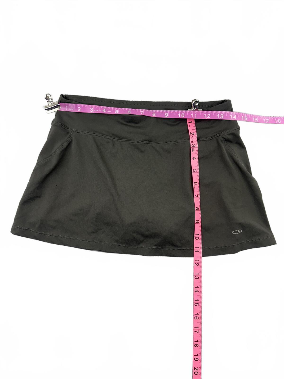Champion Y2K Sporty Athleisure Skort in Dark Charcoal Gray