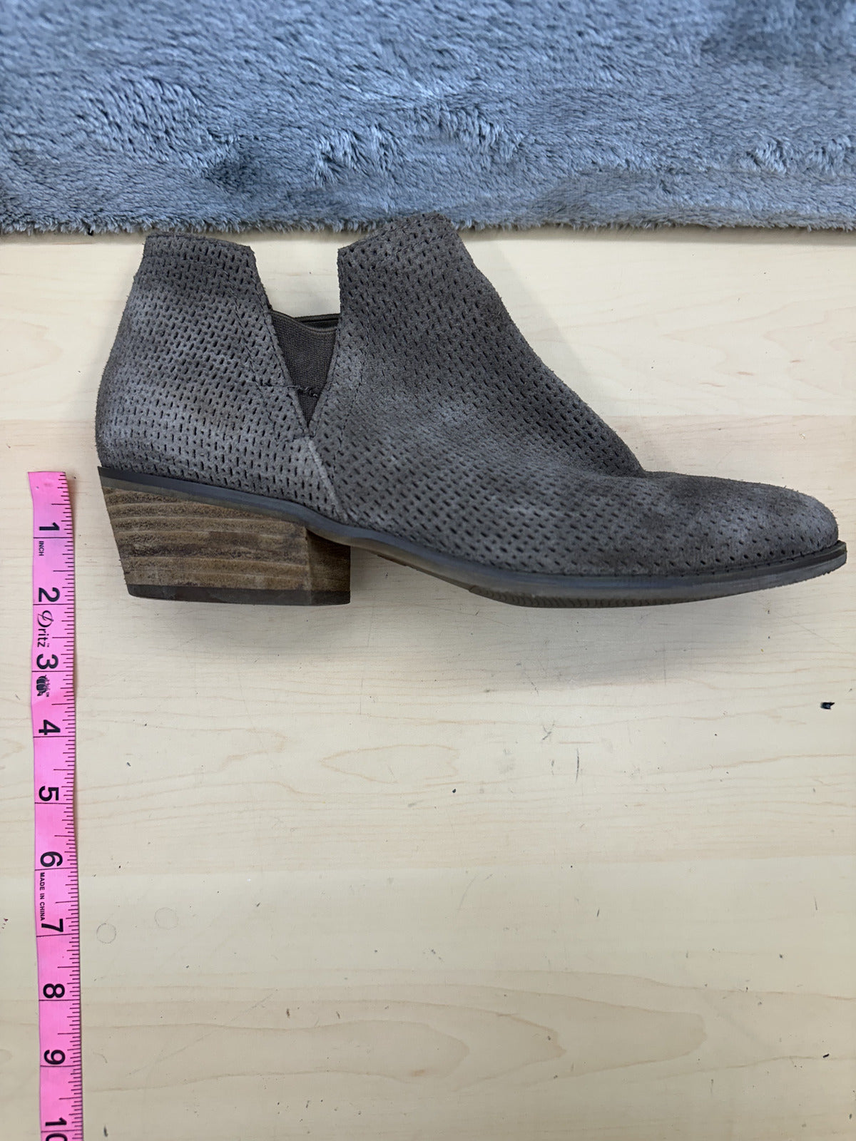 Crown Vintage Gray Suede Ankle Boots
