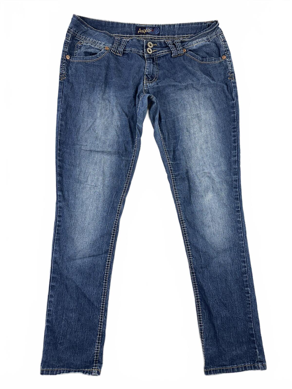 Angels Y2K Vintage Wash Denim Jeans Classic Five Pocket