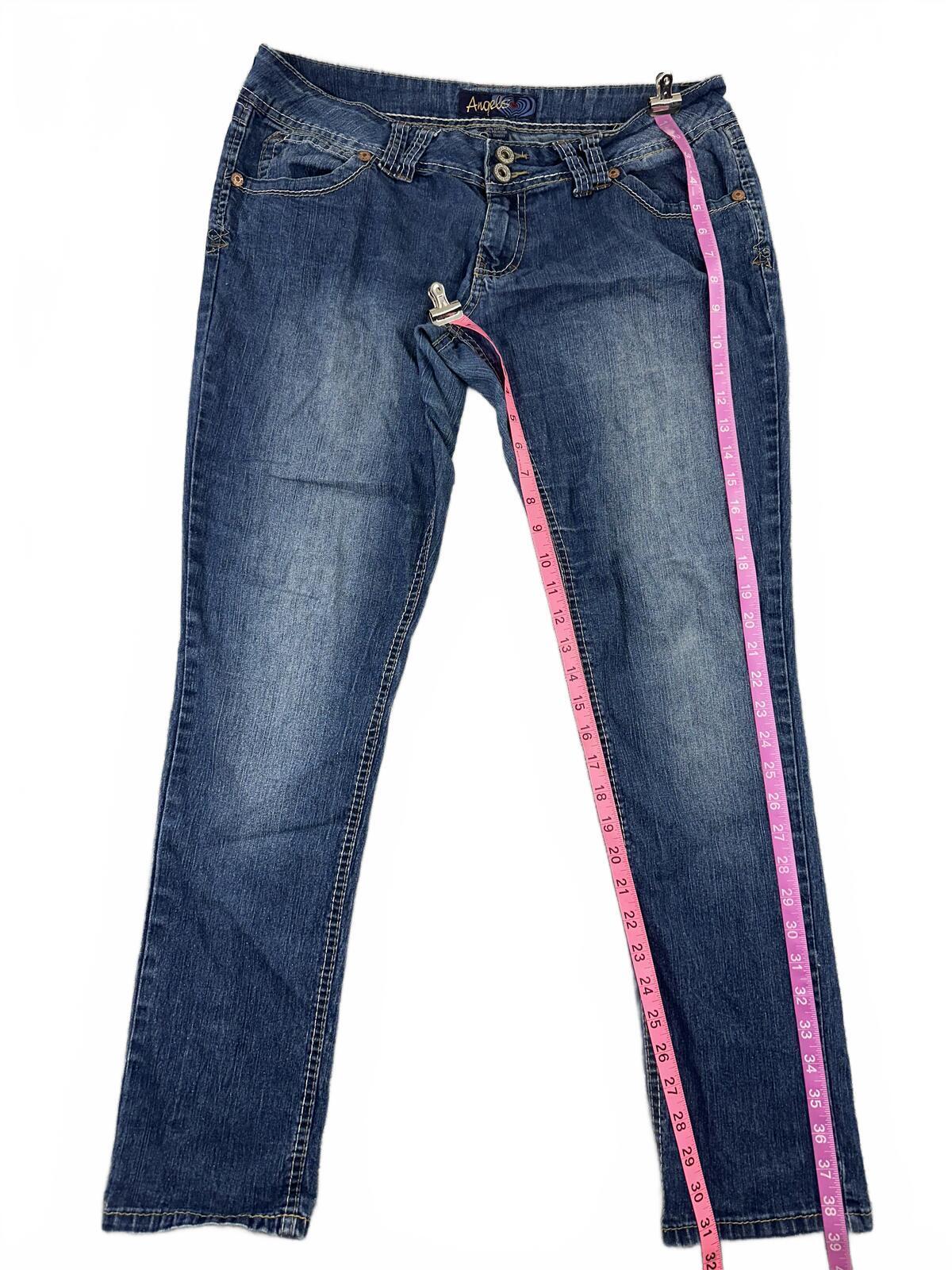 Angels Y2K Vintage Wash Denim Jeans Classic Five Pocket